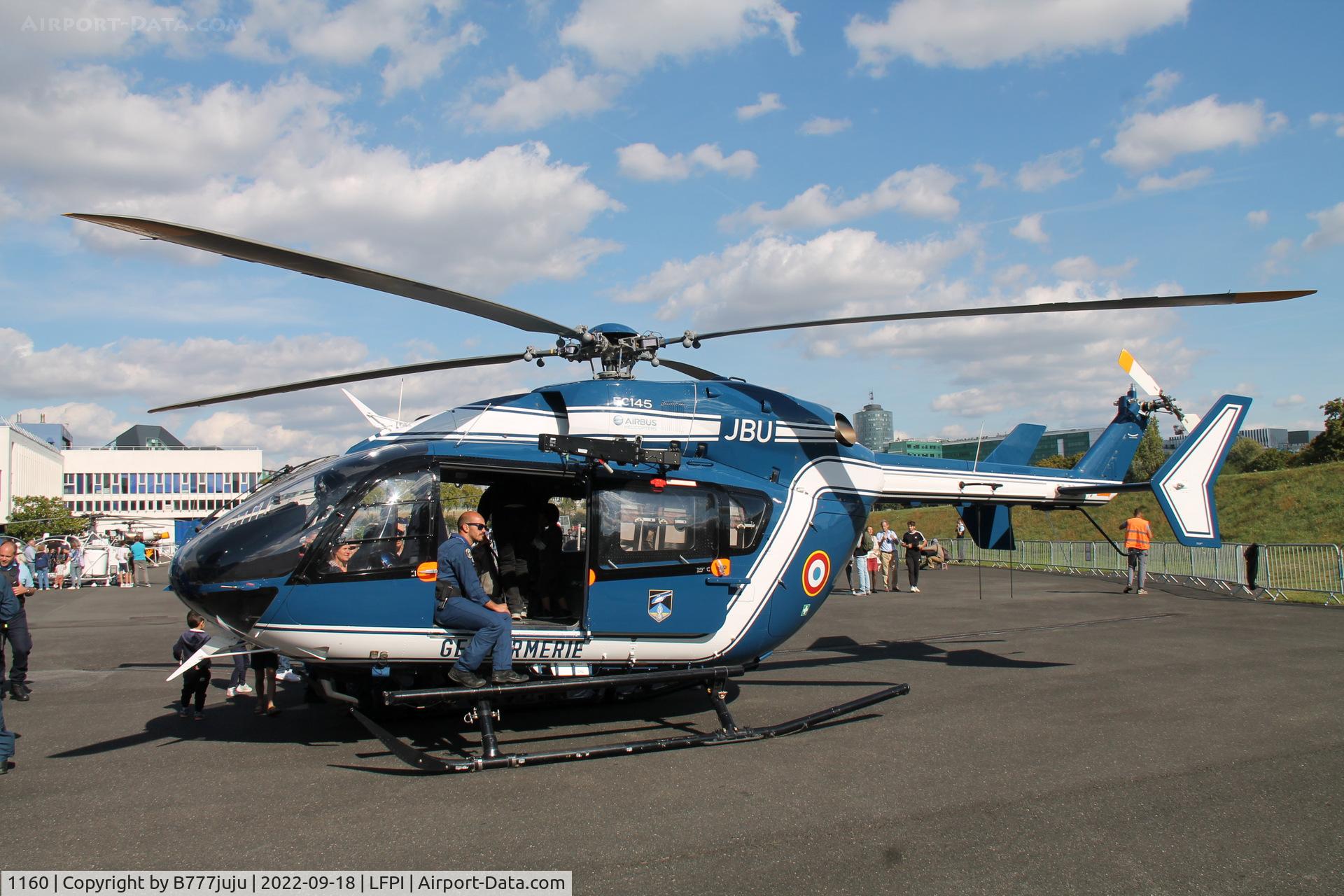 1160, Eurocopter-Kawasaki EC-145 (BK-117C-2) C/N 9700, at Issy-les-Moulineaux