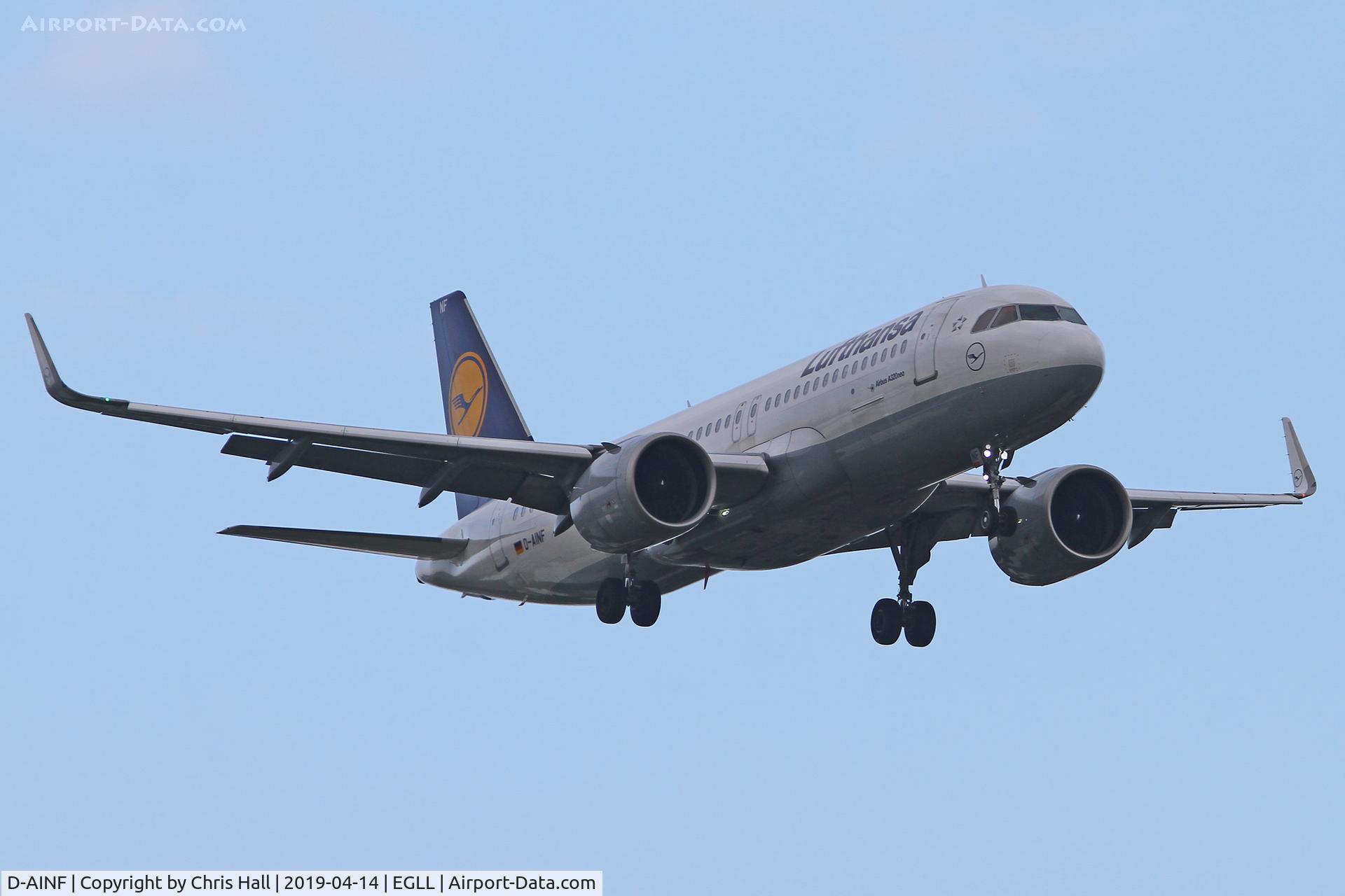 D-AINF, 2017 Airbus A320-271N C/N 7577, Heathrow