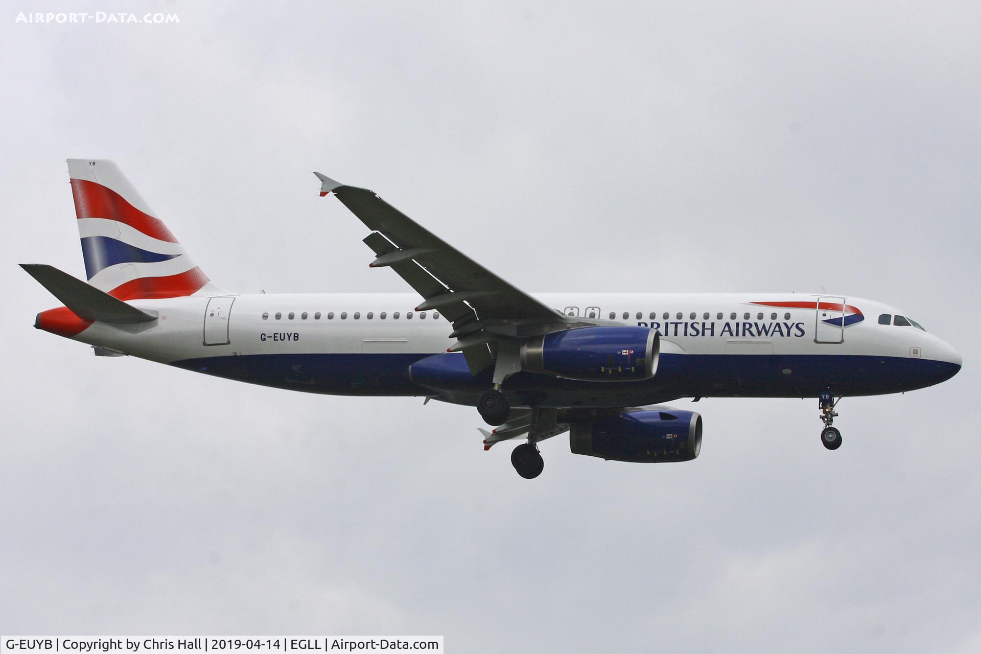 G-EUYB, 2008 Airbus A320-232 C/N 3703, Heathrow