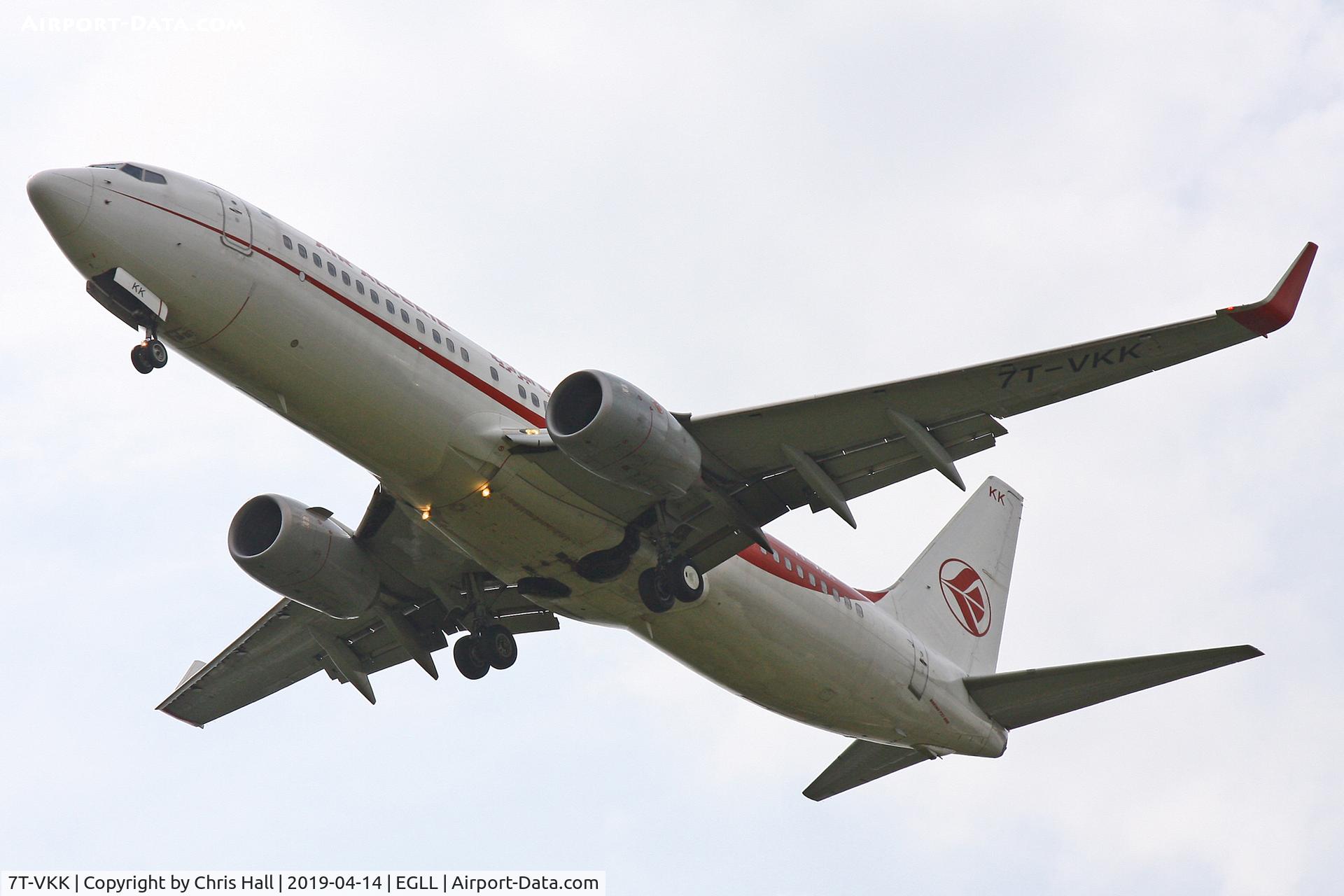 7T-VKK, 2015 Boeing 737-8D6 C/N 60747, Heathrow