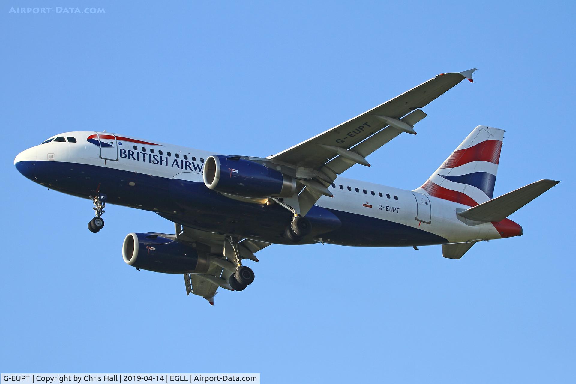 G-EUPT, 2000 Airbus A319-131 C/N 1380, Heathrow