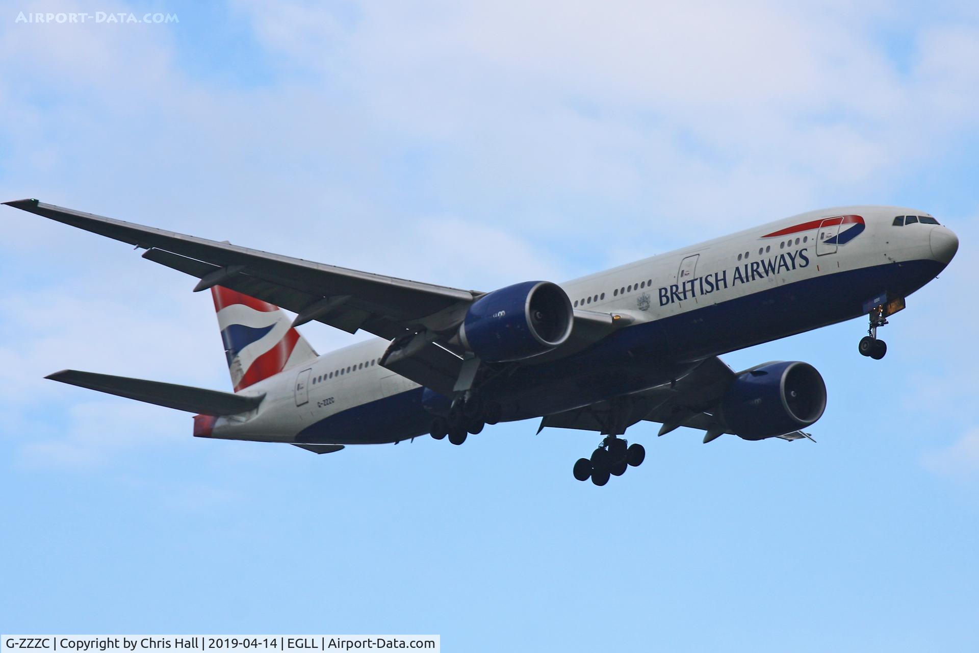 G-ZZZC, 1995 Boeing 777-236 C/N 27107, Heathrow