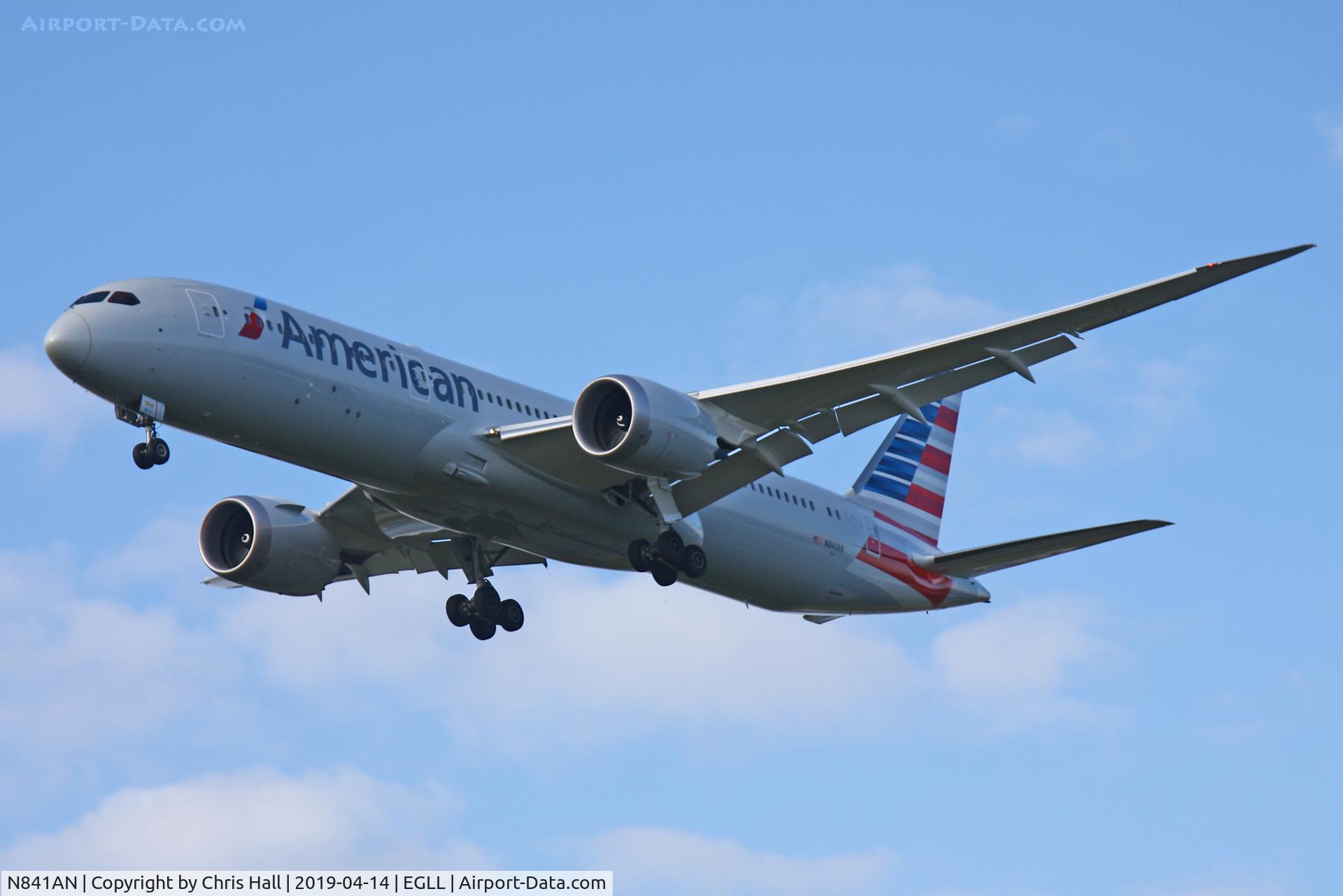 N841AN, 2019 Boeing 787-9 Dreamliner C/N 40657, Heathrow