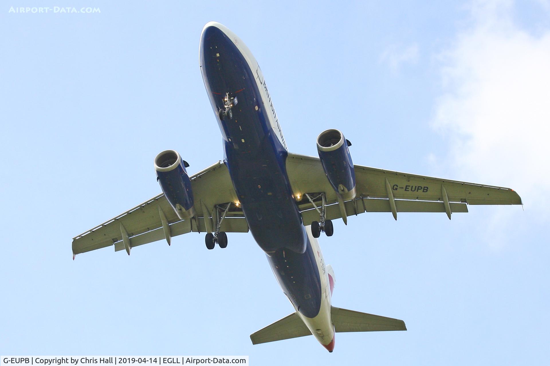 G-EUPB, 1999 Airbus A319-131 C/N 1115, Heathrow