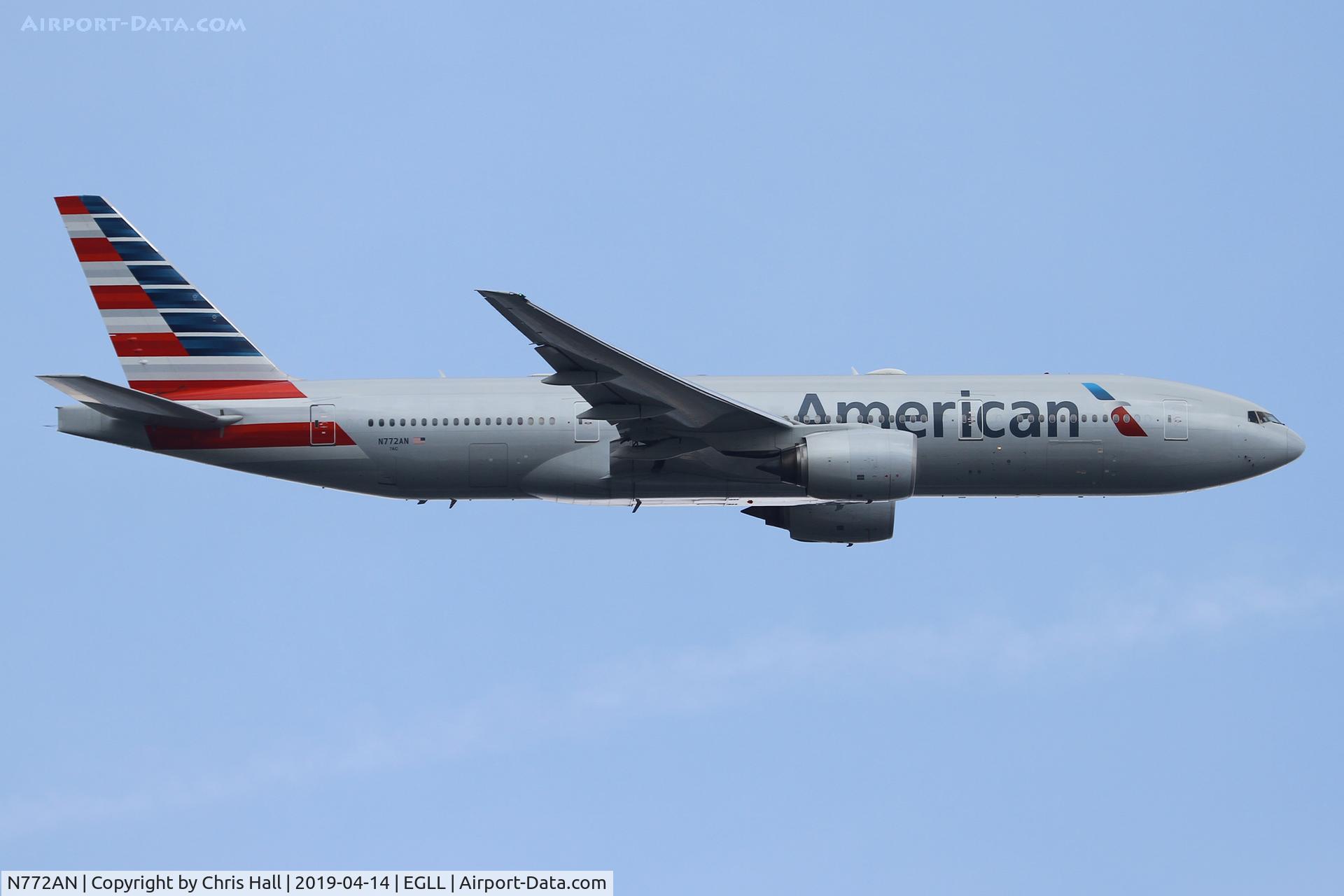 N772AN, 1999 Boeing 777-223 C/N 29580, Heathrow