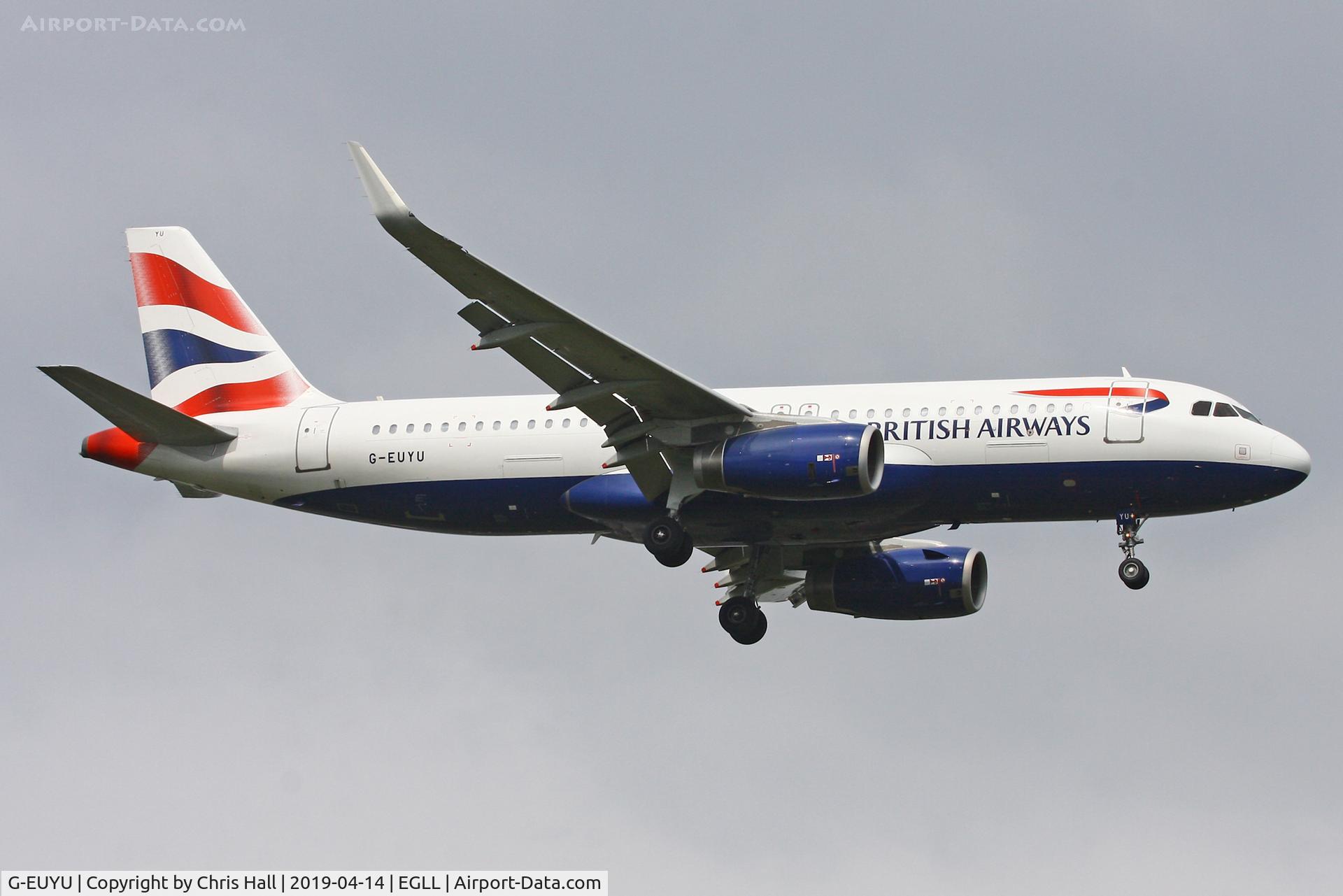 G-EUYU, 2014 Airbus A320-232 C/N 6028, Heathrow