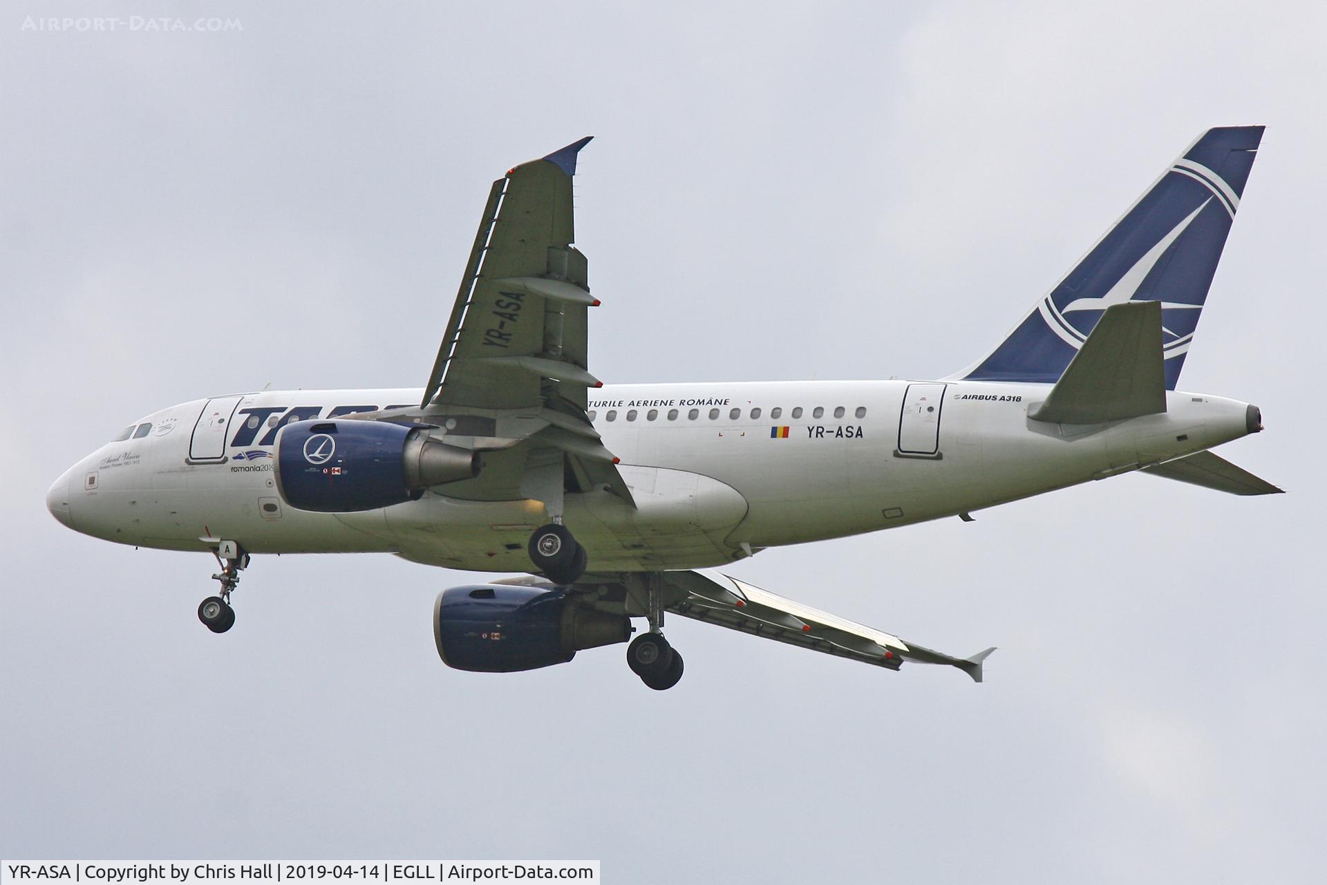 YR-ASA, 2006 Airbus A318-111 C/N 2931, Heathrow