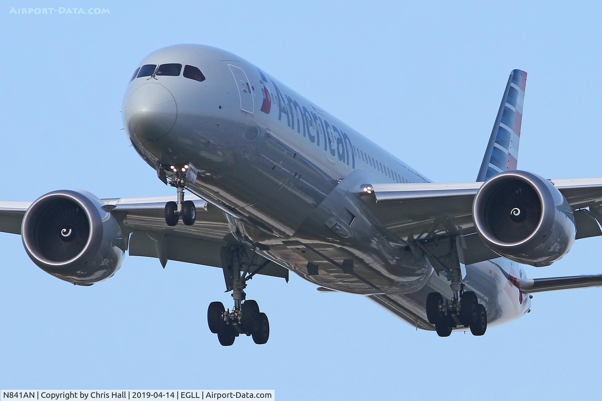 N841AN, 2019 Boeing 787-9 Dreamliner C/N 40657, Heathrow