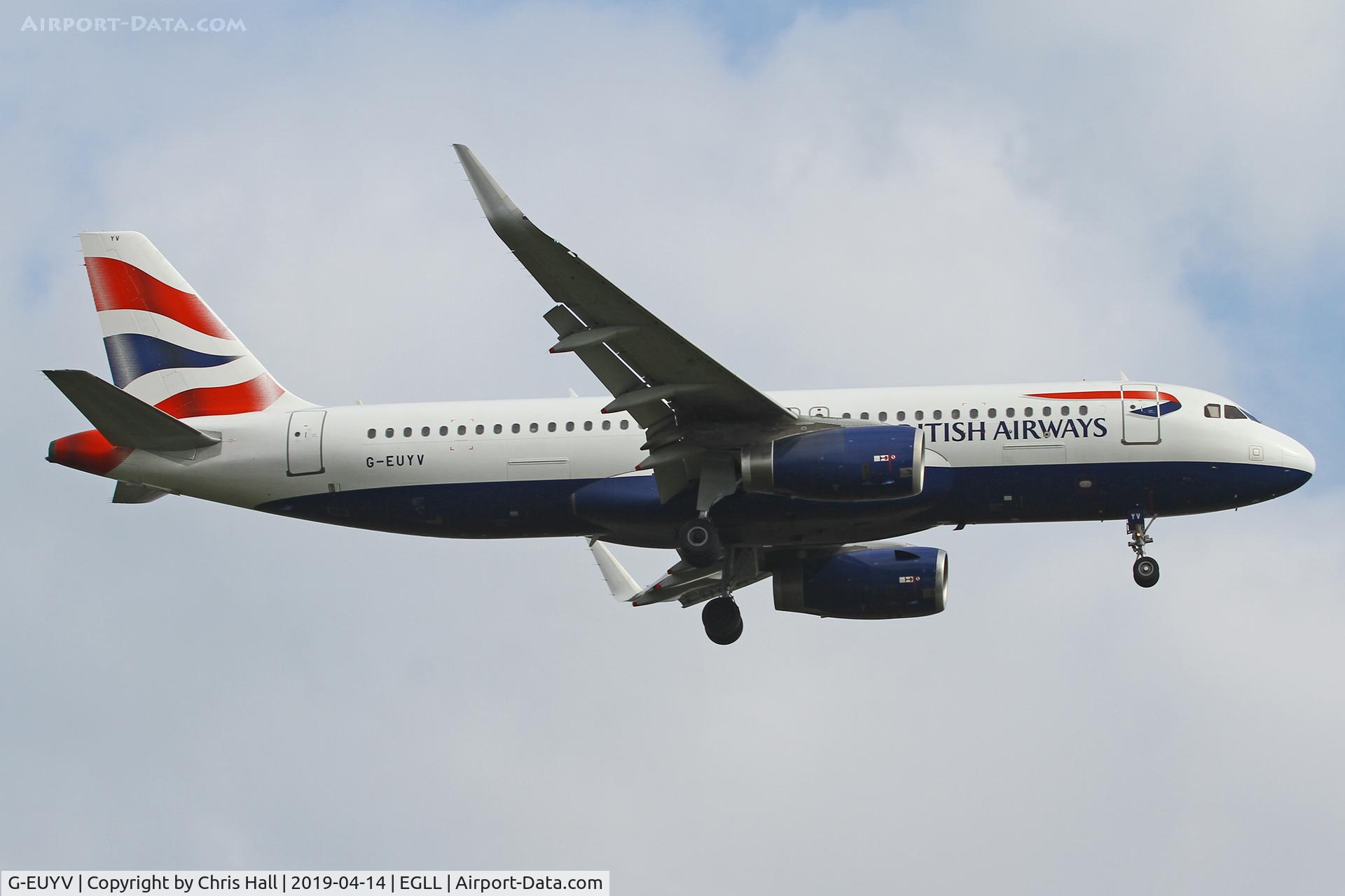 G-EUYV, 2014 Airbus A320-232 C/N 6091, Heathrow