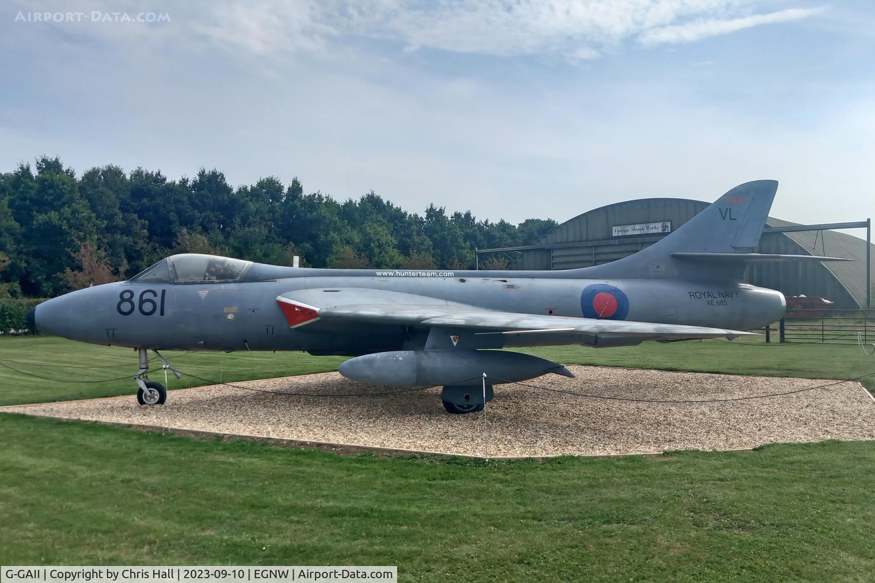 G-GAII, 1955 Hawker Hunter GA.11 C/N HABL-003028, Wickenby