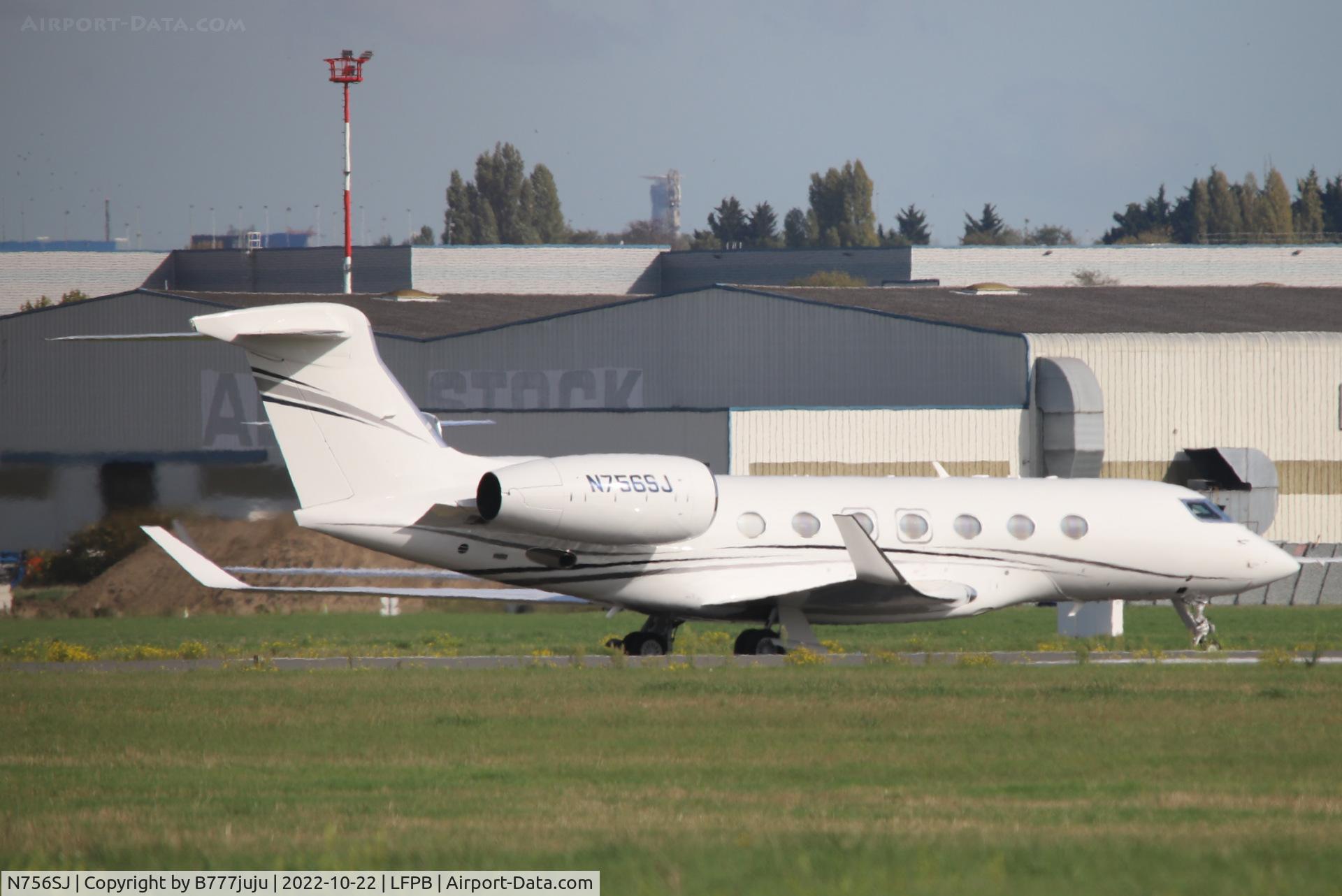 N756SJ, Gulfstream Aerospace GVII-G500 C/N 72021, at Le Bourget