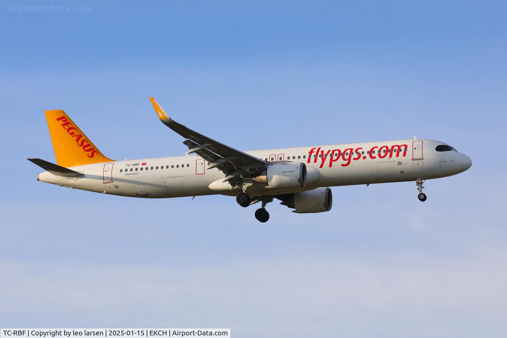 TC-RBF, 2020 Airbus A321-251 Neo C/N 9495, Copenhagen 15.1.2025