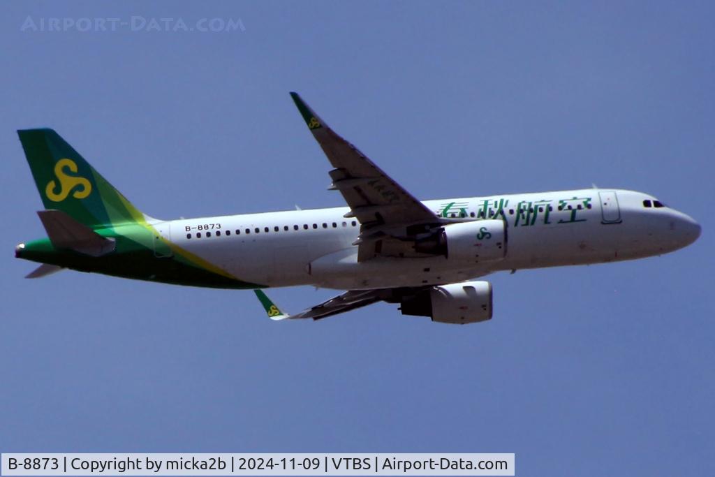 B-8873, 2016 Airbus A320-214(W) C/N 7338, Take off