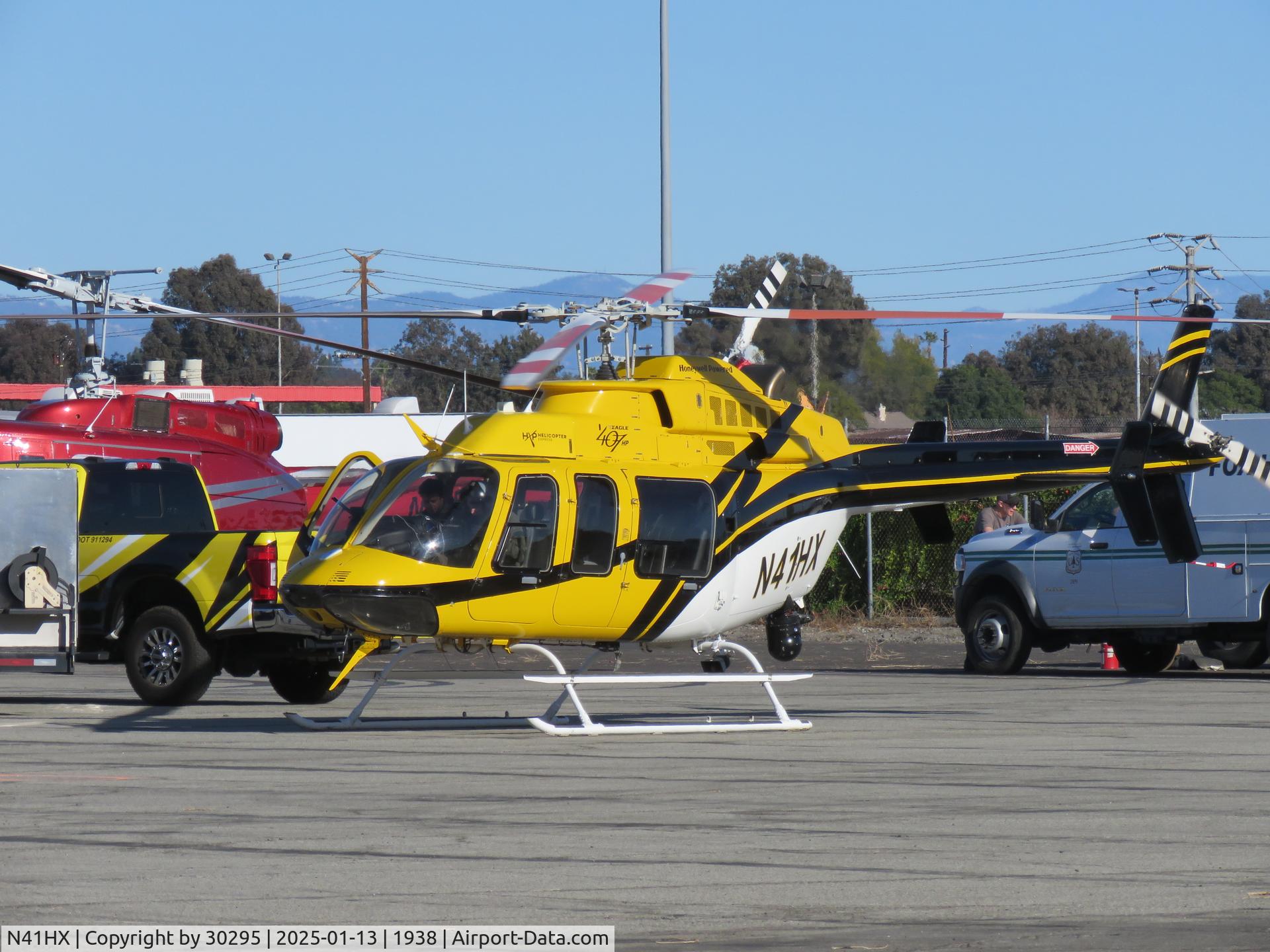 N41HX, 2008 Bell 407 C/N 53866, Parked