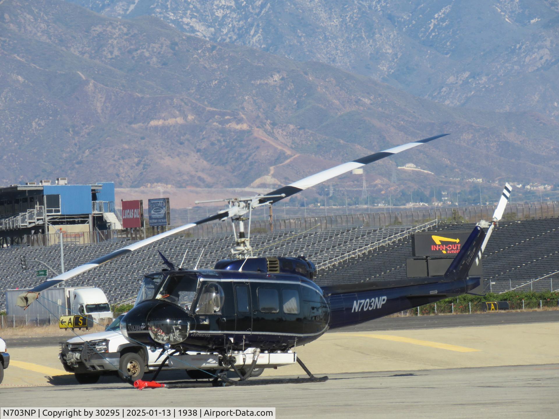 N703NP, 1969 Bell UH-1H-BF Iroquois C/N 69-15602 (11890), Parked