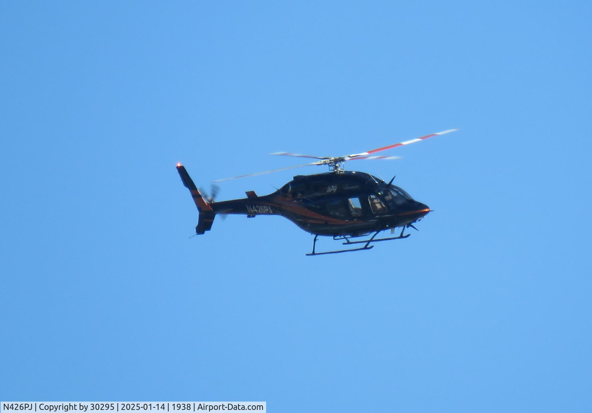N426PJ, 2011 Bell 429 GlobalRanger C/N 57057, Inbound
