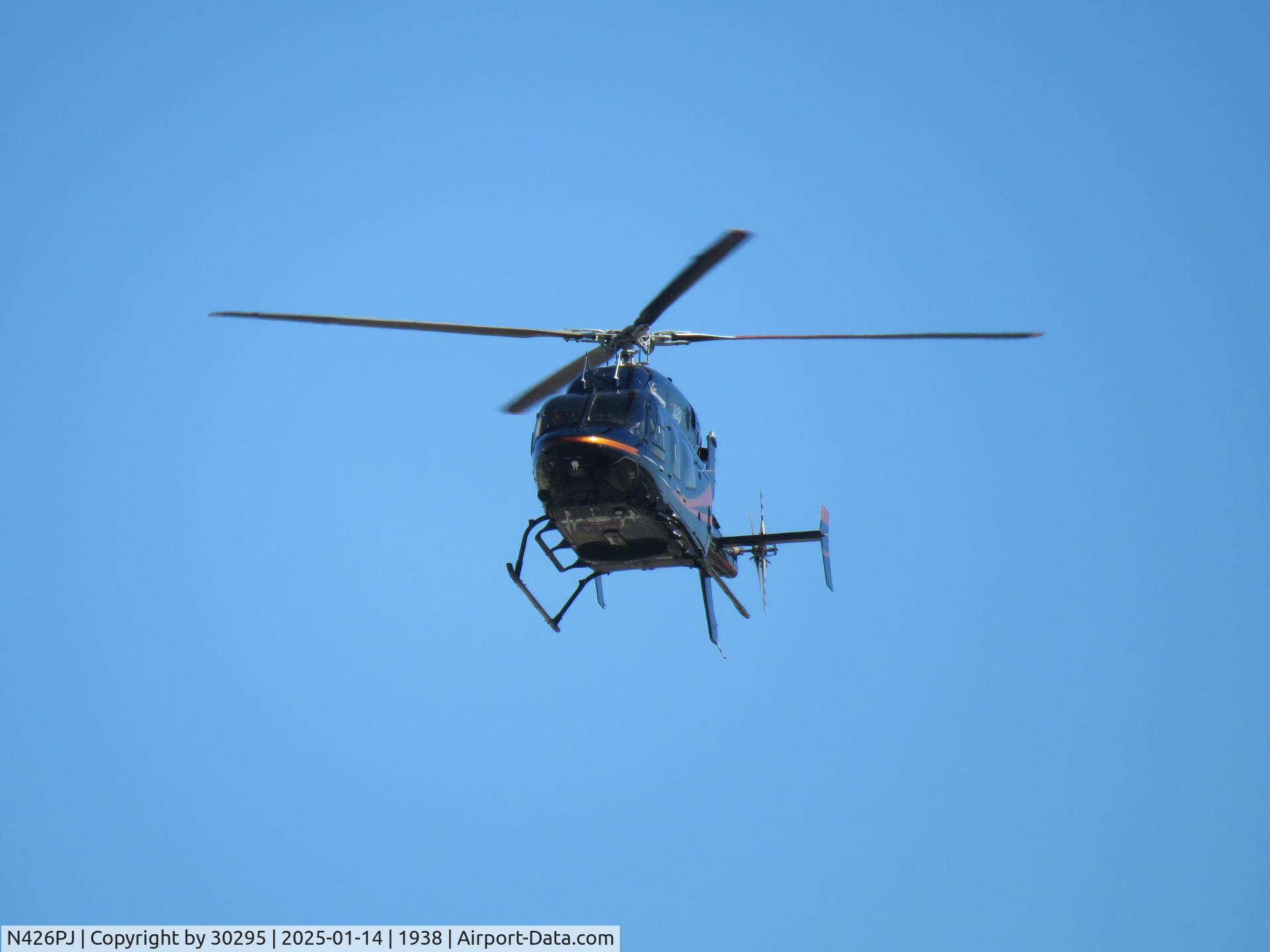 N426PJ, 2011 Bell 429 GlobalRanger C/N 57057, Slowing down