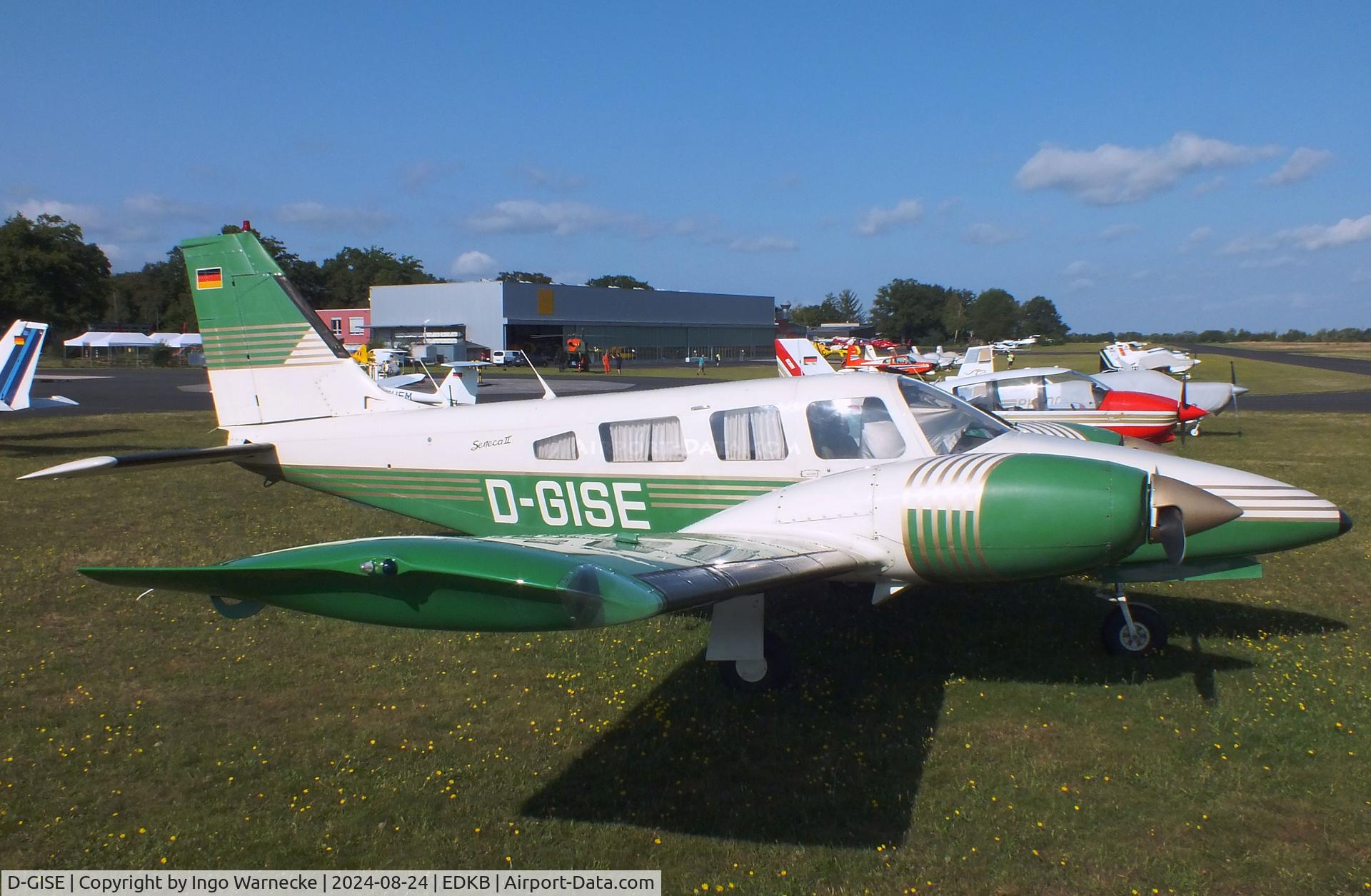 D-GISE, 1978 Piper PA-34-200T Seneca II C/N 34-7870193, Piper PA-34-200T Seneca II at Bonn-Hangelar airfield during the Grumman Fly-in 2024