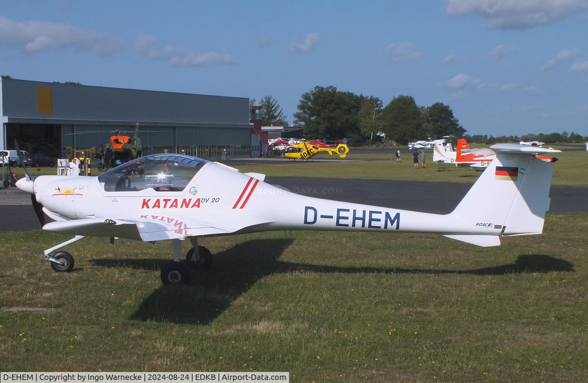 D-EHEM, 1994 HOAC DV-20-100 Katana C/N 20065, HOAC DV-20-100 Katana at Bonn-Hangelar airfield during the Grumman Fly-in 2024