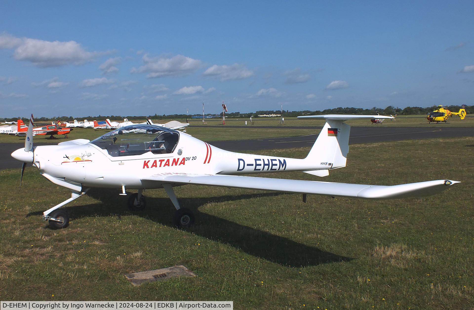 D-EHEM, 1994 HOAC DV-20-100 Katana C/N 20065, HOAC DV-20-100 Katana at Bonn-Hangelar airfield during the Grumman Fly-in 2024