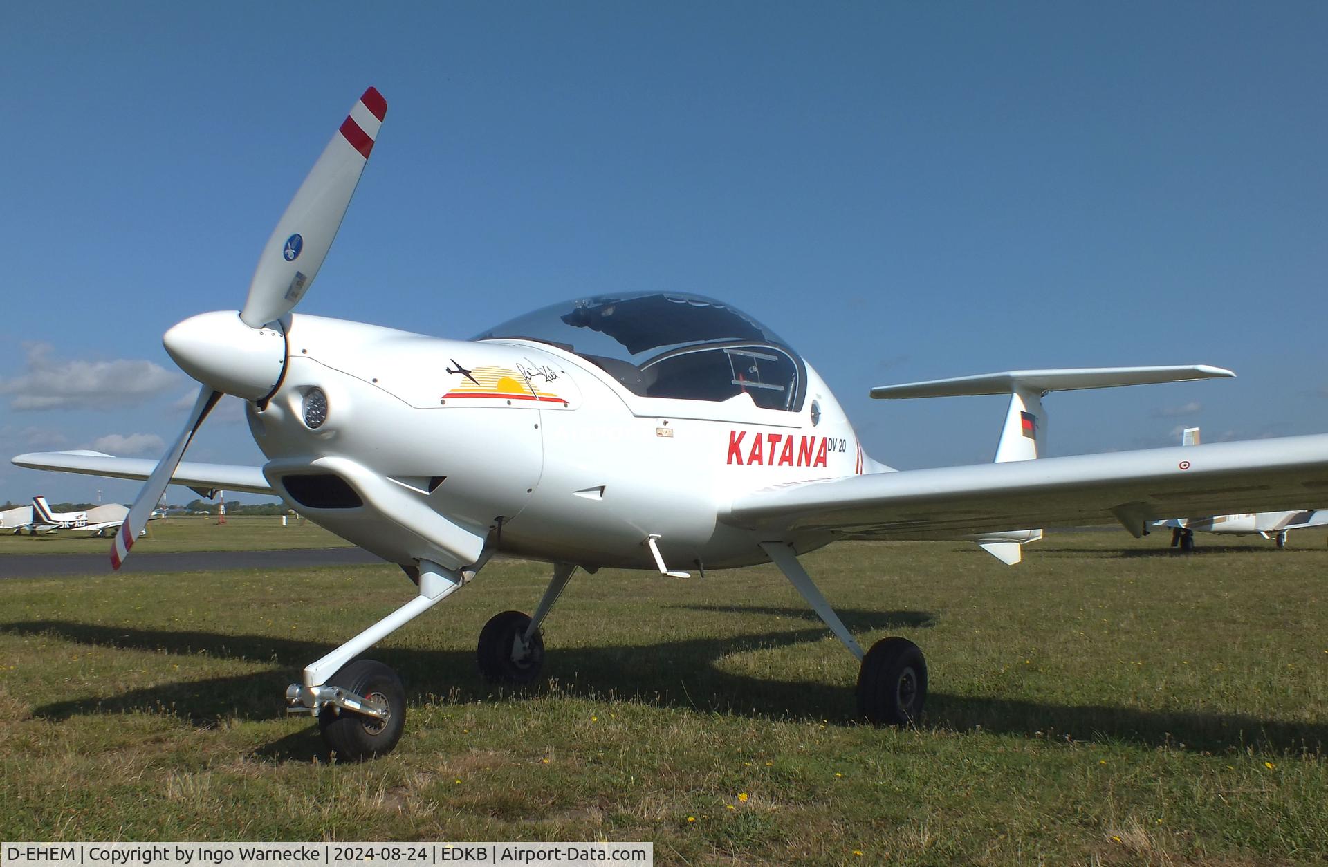 D-EHEM, 1994 HOAC DV-20-100 Katana C/N 20065, HOAC DV-20-100 Katana at Bonn-Hangelar airfield during the Grumman Fly-in 2024