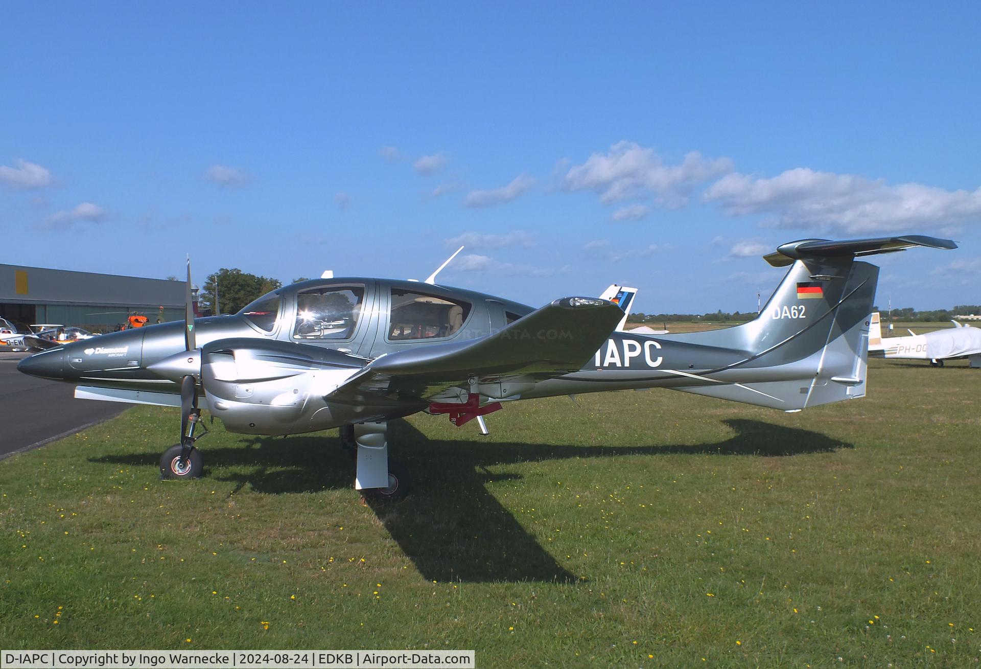 D-IAPC, 2017 Diamond DA-62 C/N 62.059, Diamond DA-62 at Bonn-Hangelar airfield during the Grumman Fly-in 2024