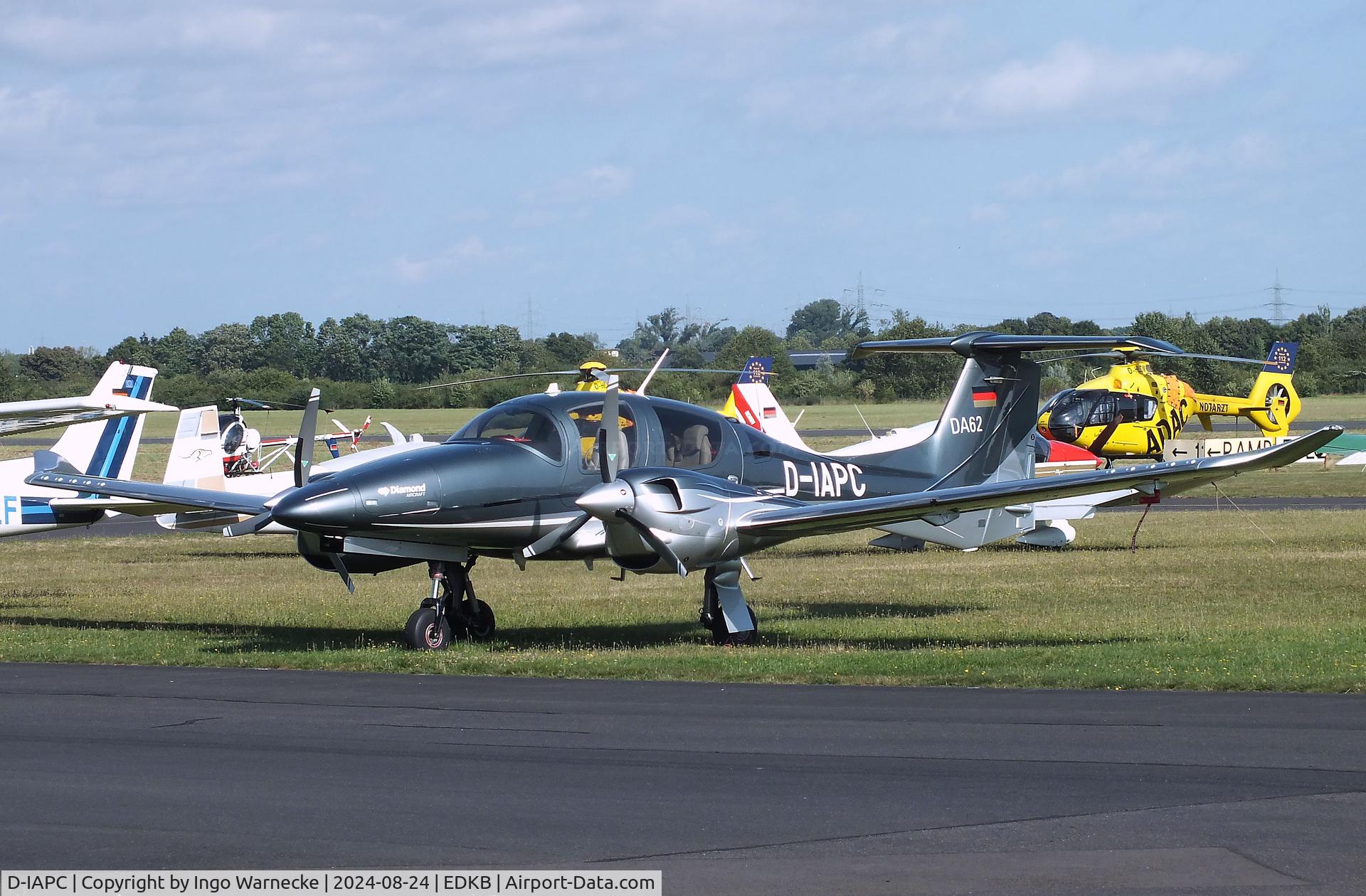D-IAPC, 2017 Diamond DA-62 C/N 62.059, Diamond DA-62 at Bonn-Hangelar airfield during the Grumman Fly-in 2024