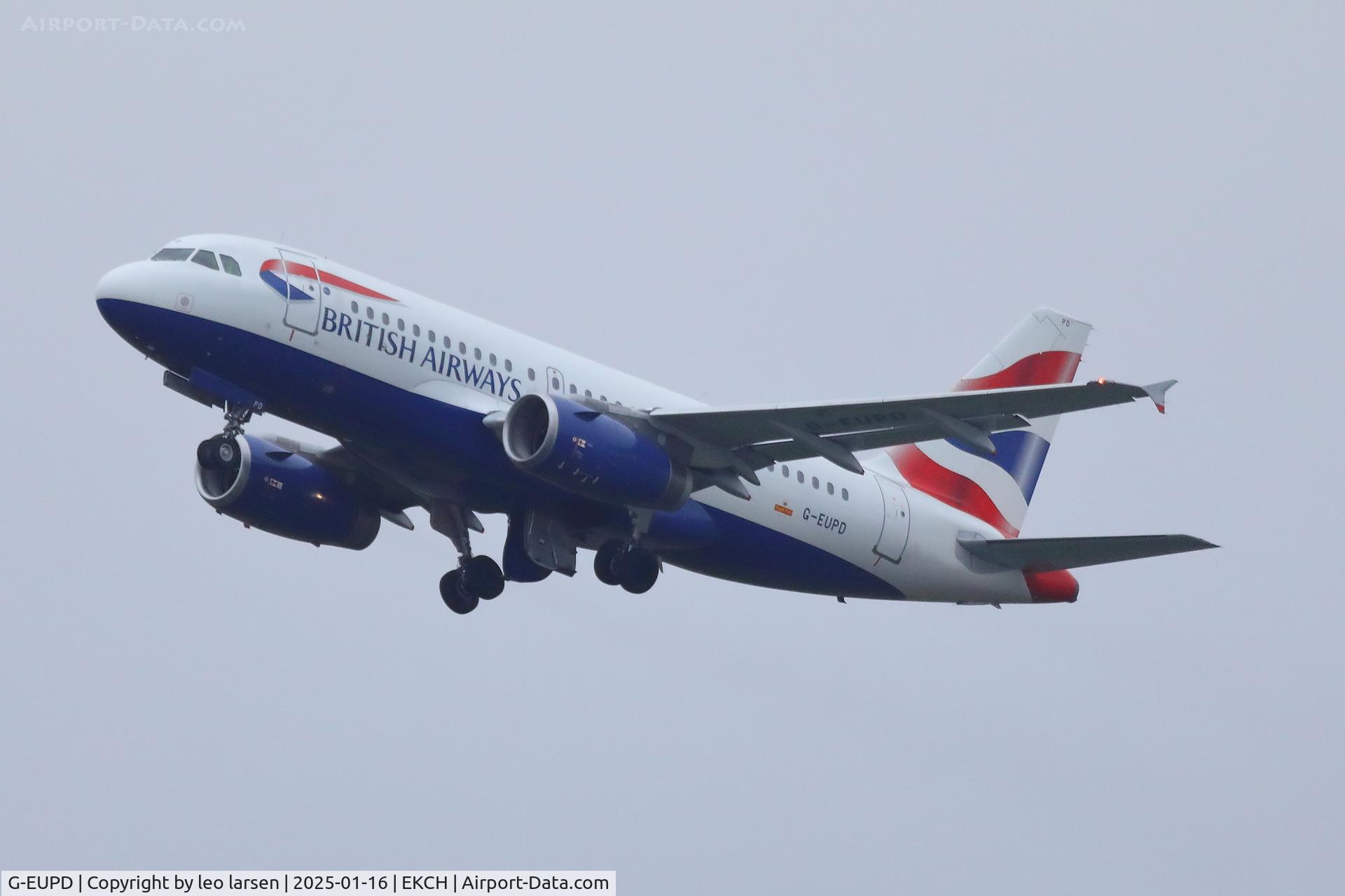 G-EUPD, 1999 Airbus A319-131 C/N 1142, Copenhagen 16.1.2025