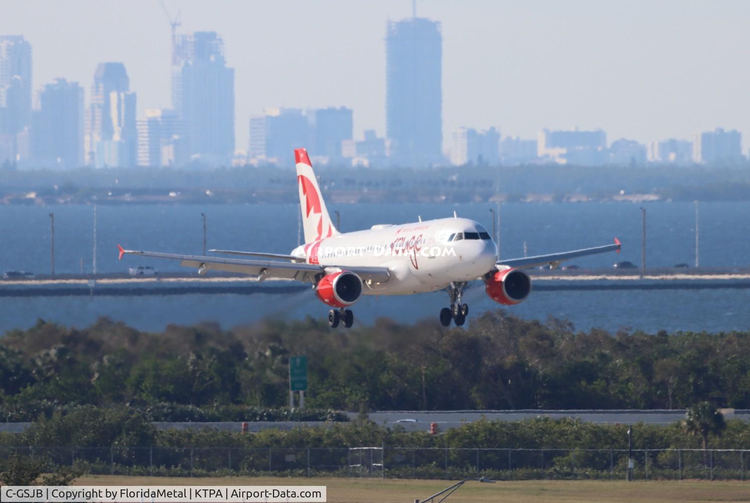 C-GSJB, 2002 Airbus A319-112 C/N 1673, Rouge A319 zx yhz-tpa
