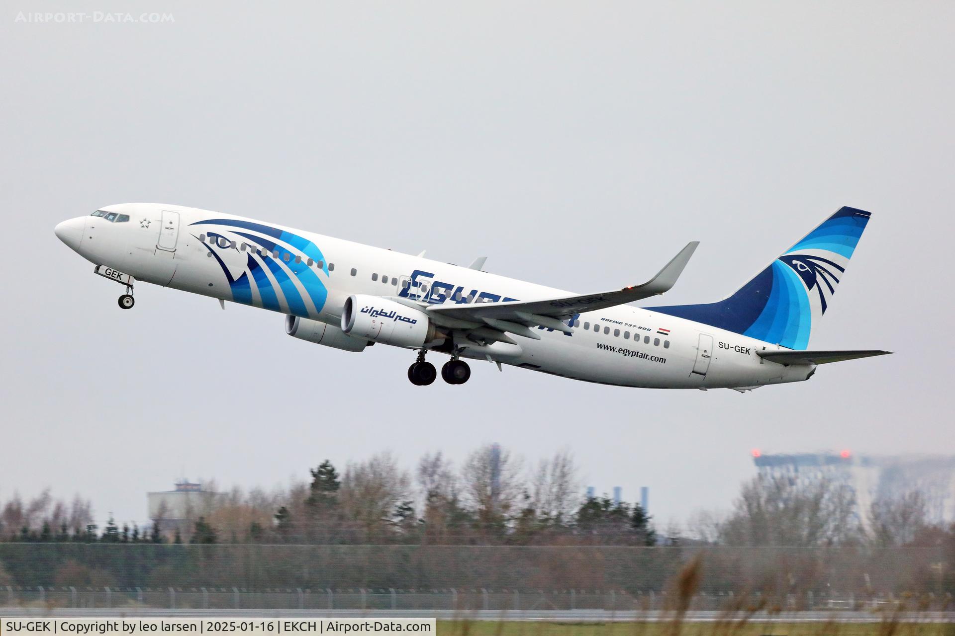 SU-GEK, 2017 Boeing 737-866 C/N 63803, Copenhagen 16.1.2025