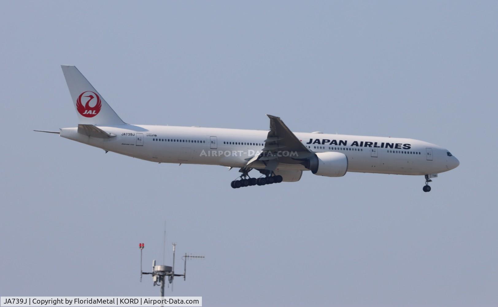 JA739J, 2008 Boeing 777-346/ER C/N 37437, JAL 773 zx nrt, rjaa-ord