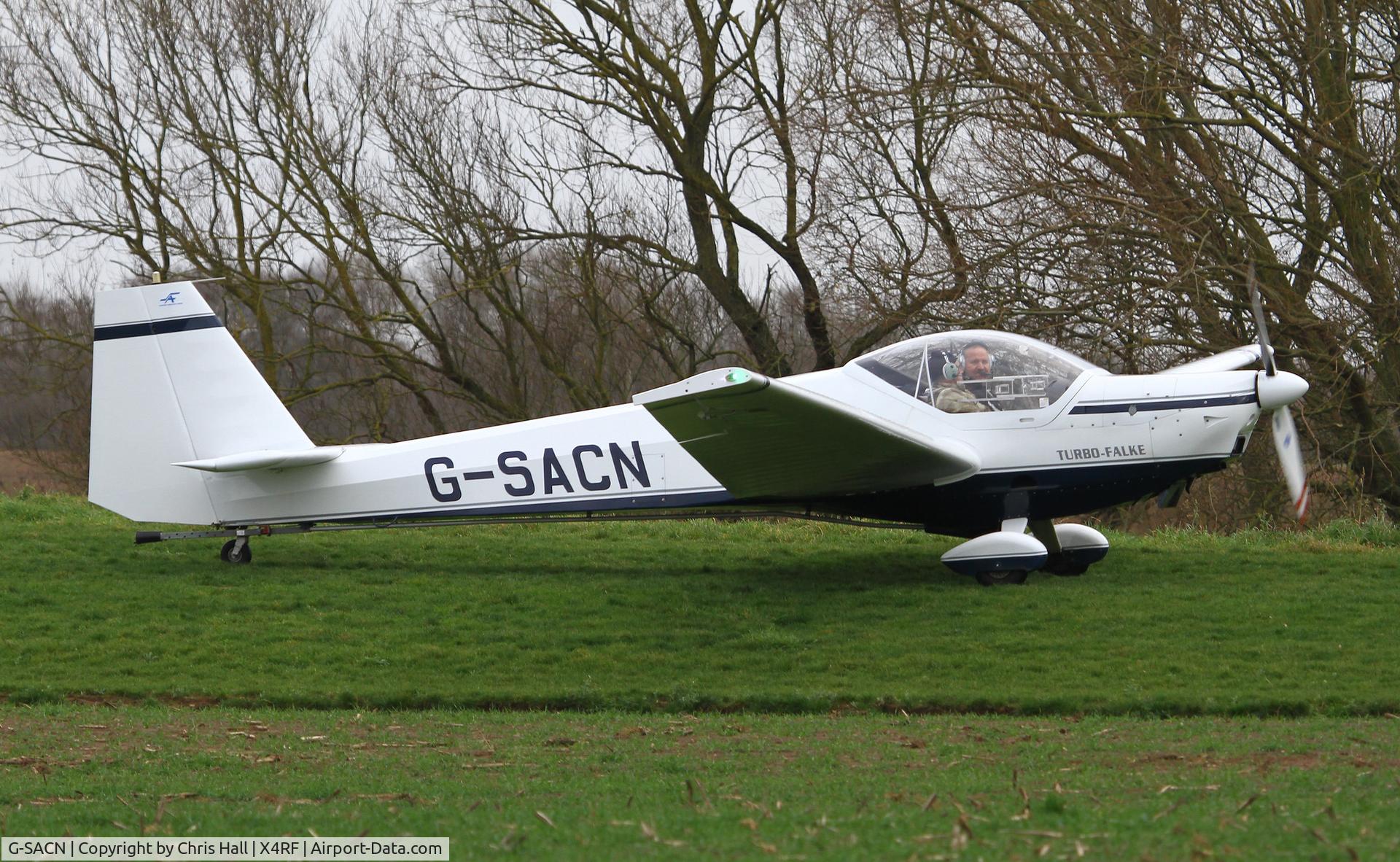 G-SACN, 2014 Scheibe SF-25C Falke C/N 44731, Rectory Farm New Years Day fly in