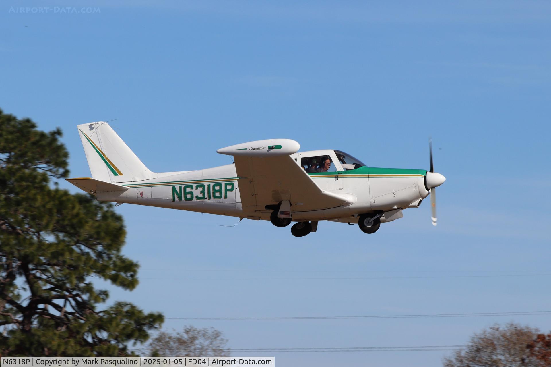 N6318P, 1959 Piper PA-24 Comanche C/N 24-1428, Piper PA-24