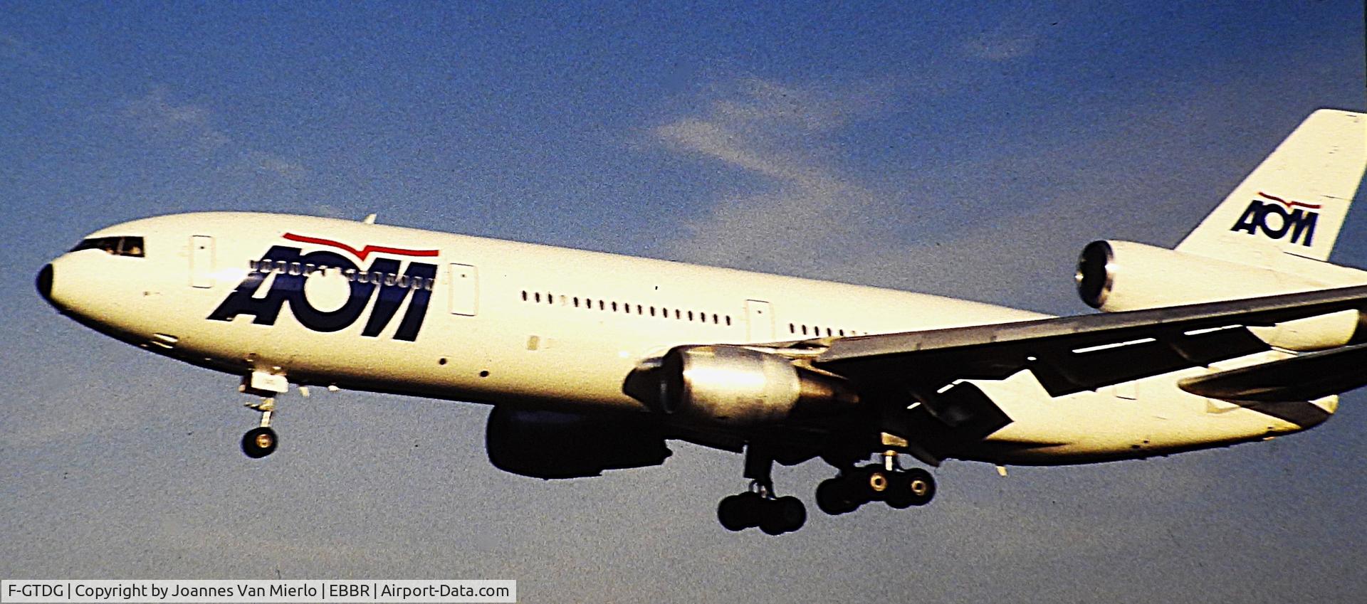 F-GTDG, 1979 McDonnell Douglas DC-10-30 C/N 46997, ex-slide