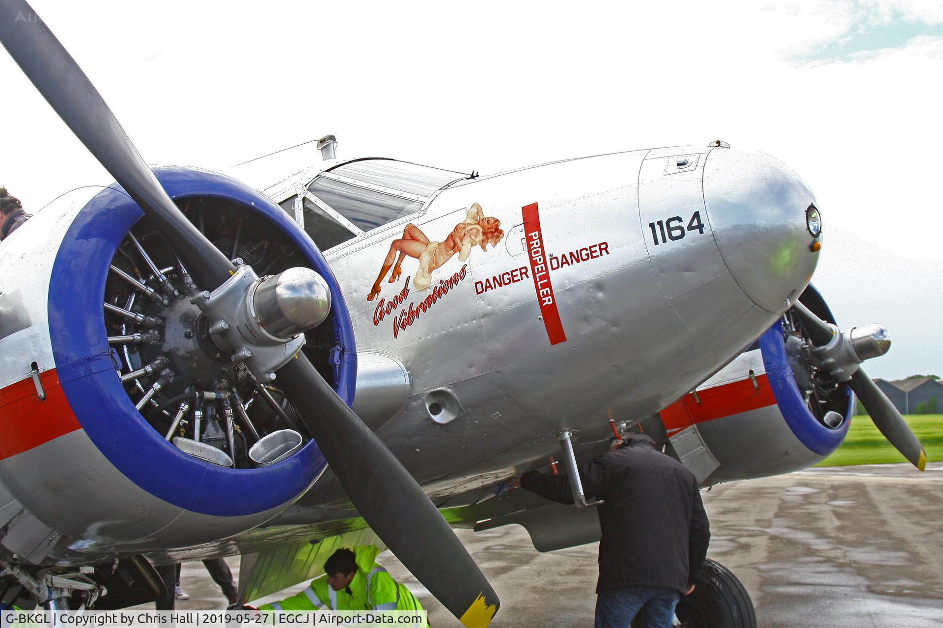 G-BKGL, 1952 Beech Expeditor 3TM C/N CA-164 (A-764), Sherburn in Elmet