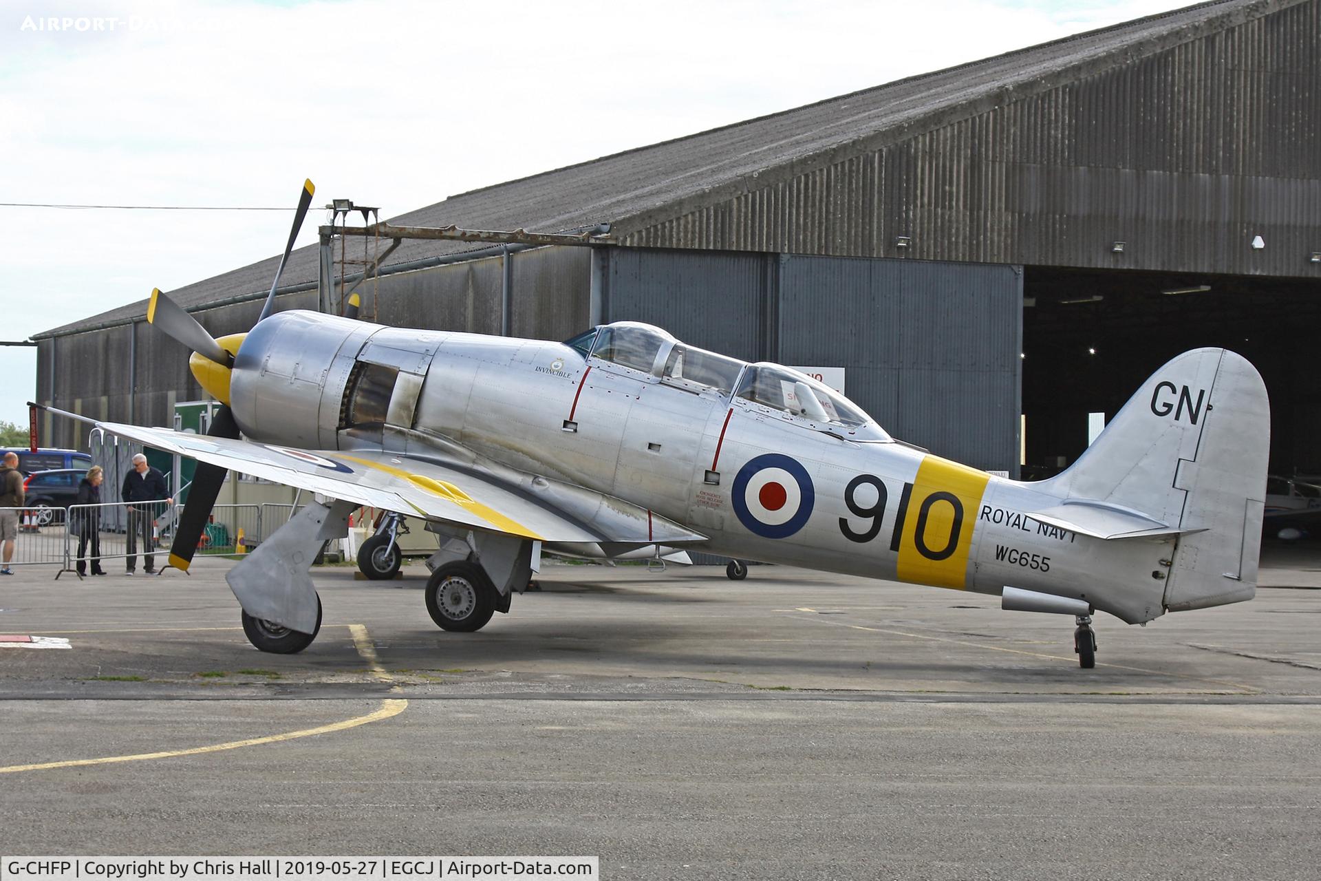 G-CHFP, 1952 Hawker Sea Fury T.20 C/N 41H/636070, Sherburn in Elmet