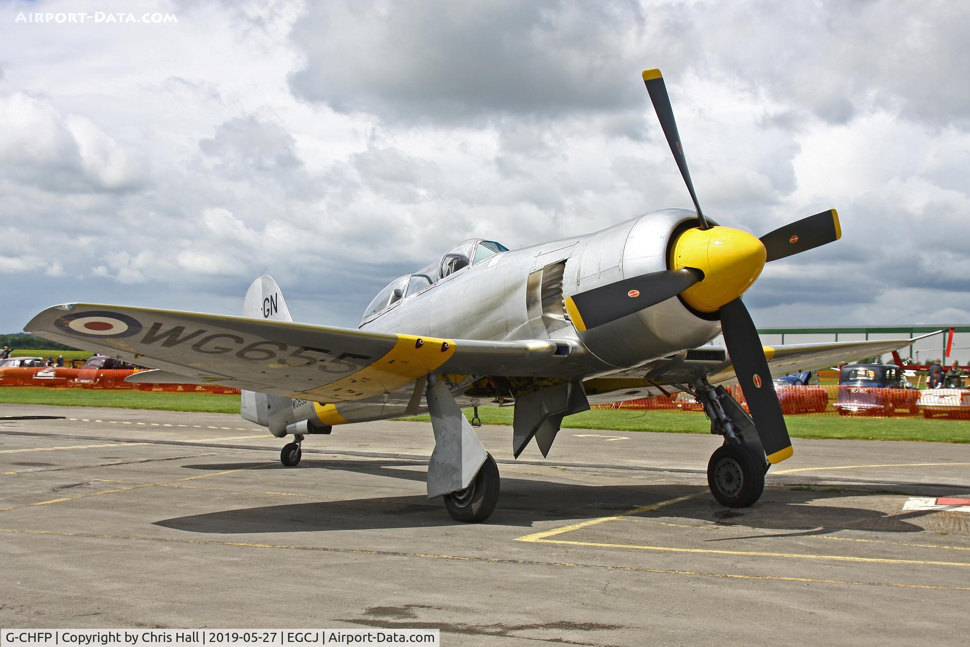 G-CHFP, 1952 Hawker Sea Fury T.20 C/N 41H/636070, Sherburn in Elmet