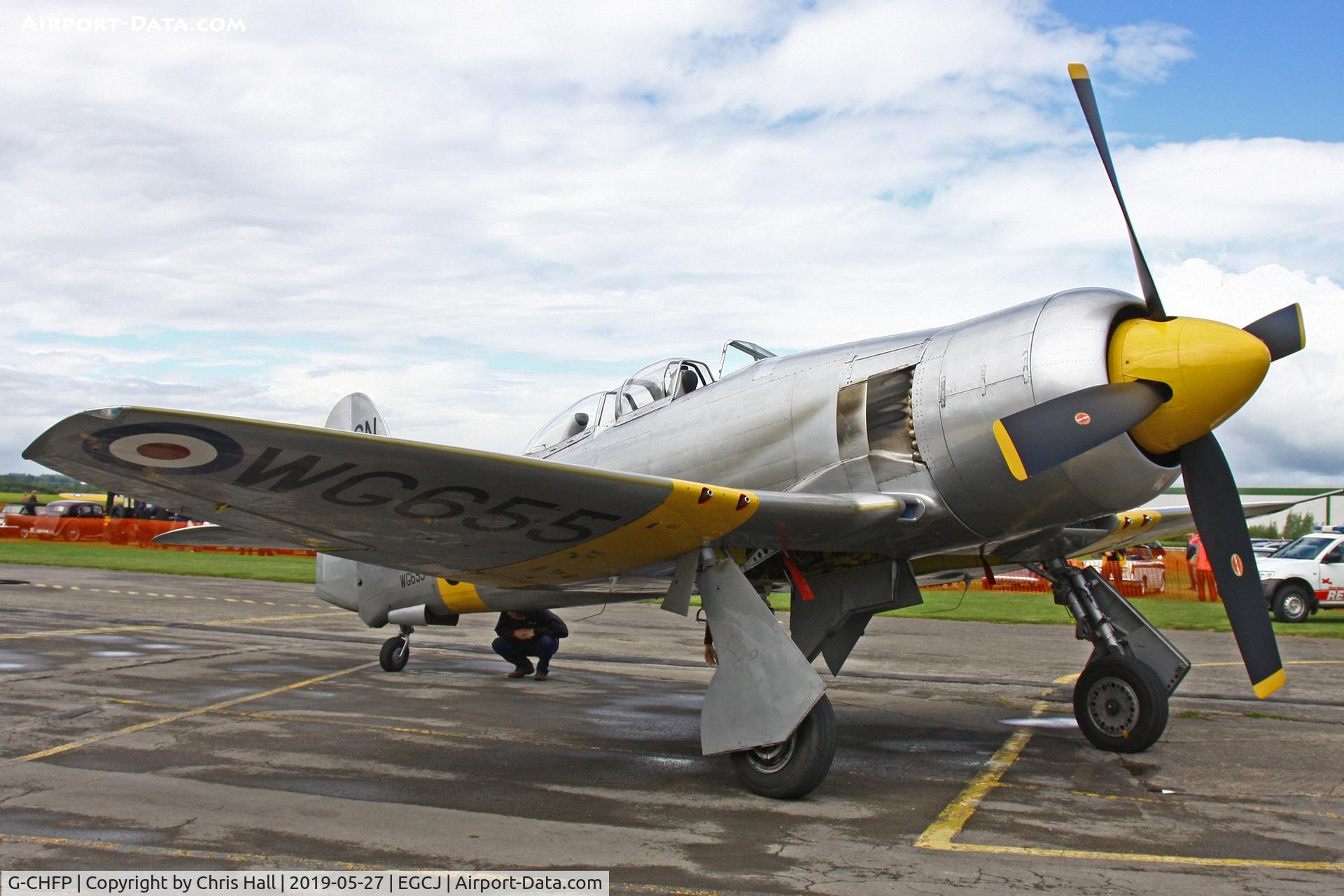 G-CHFP, 1952 Hawker Sea Fury T.20 C/N 41H/636070, Sherburn in Elmet