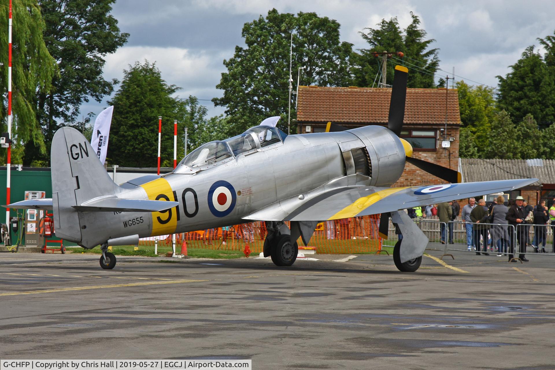 G-CHFP, 1952 Hawker Sea Fury T.20 C/N 41H/636070, Sherburn in Elmet