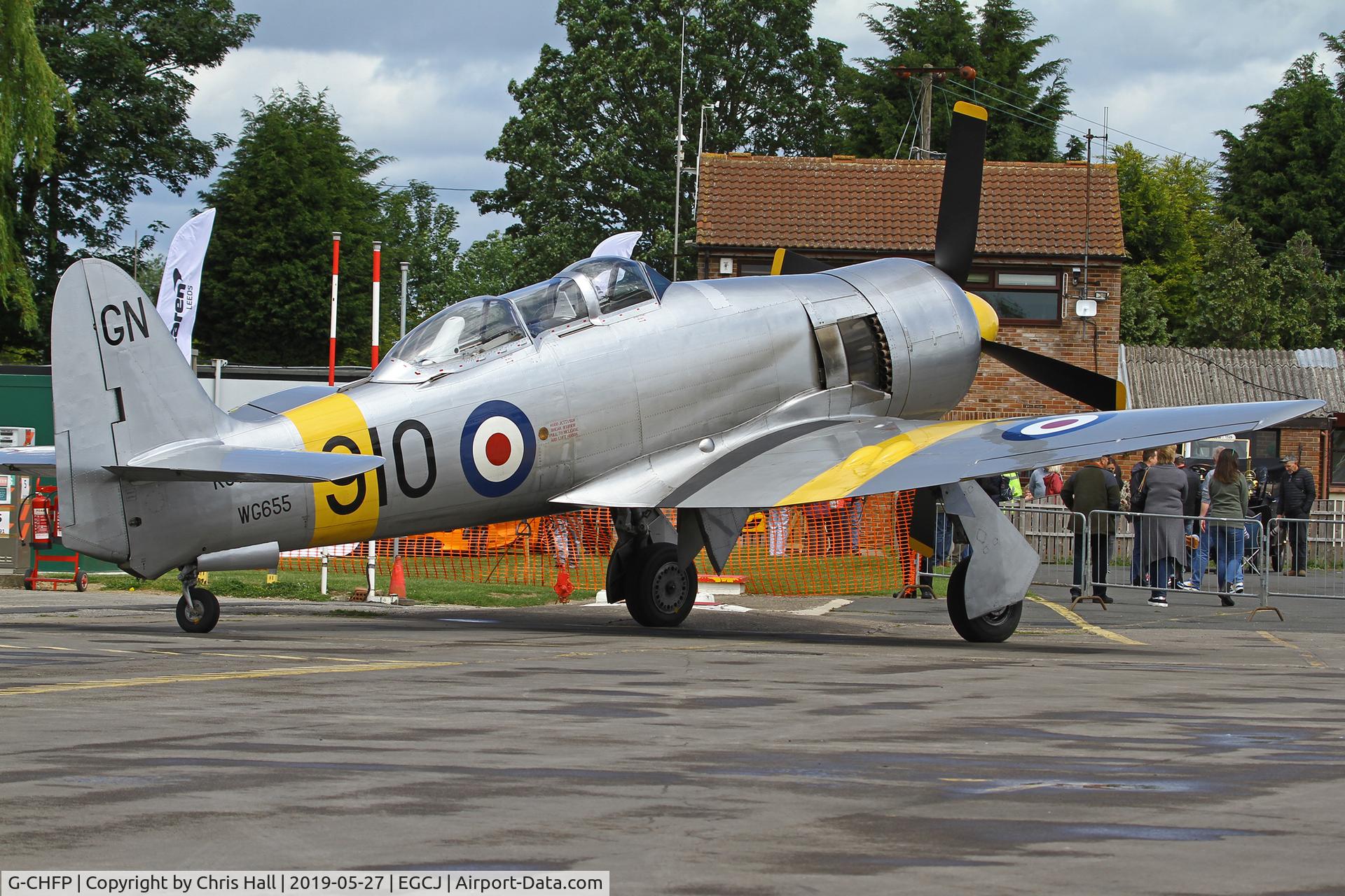 G-CHFP, 1952 Hawker Sea Fury T.20 C/N 41H/636070, Sherburn in Elmet