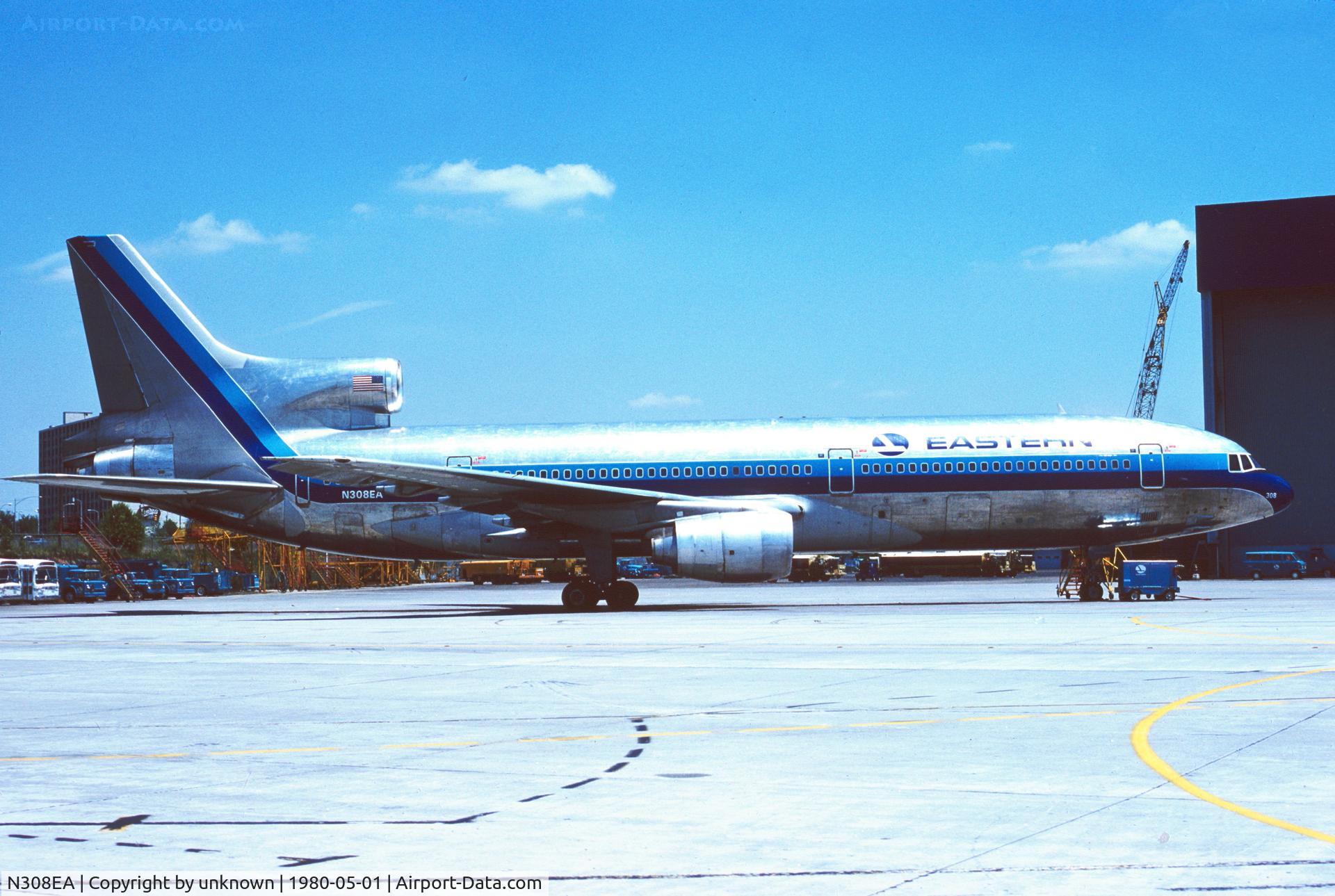 N308EA, Lockheed L-1011-385-1 TriStar 1 C/N 193A-1009, Unknown 5.1980