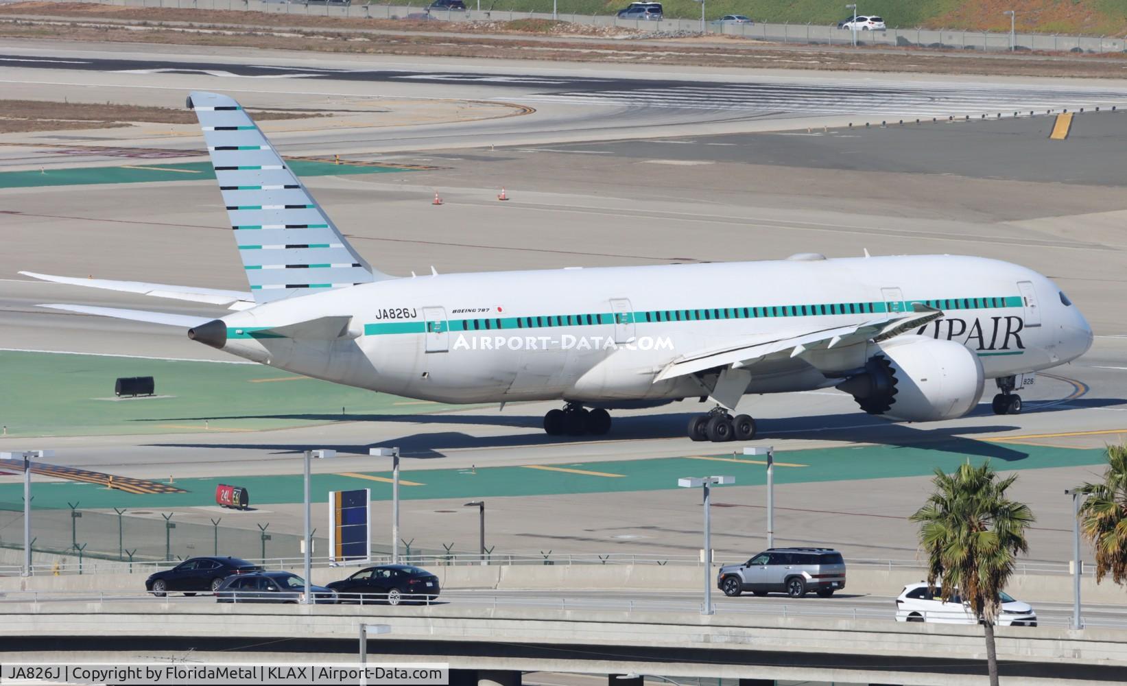 JA826J, 2012 Boeing 787-8 Dreamliner C/N 34836, TZP 788 zx lax-nrt, rjaa