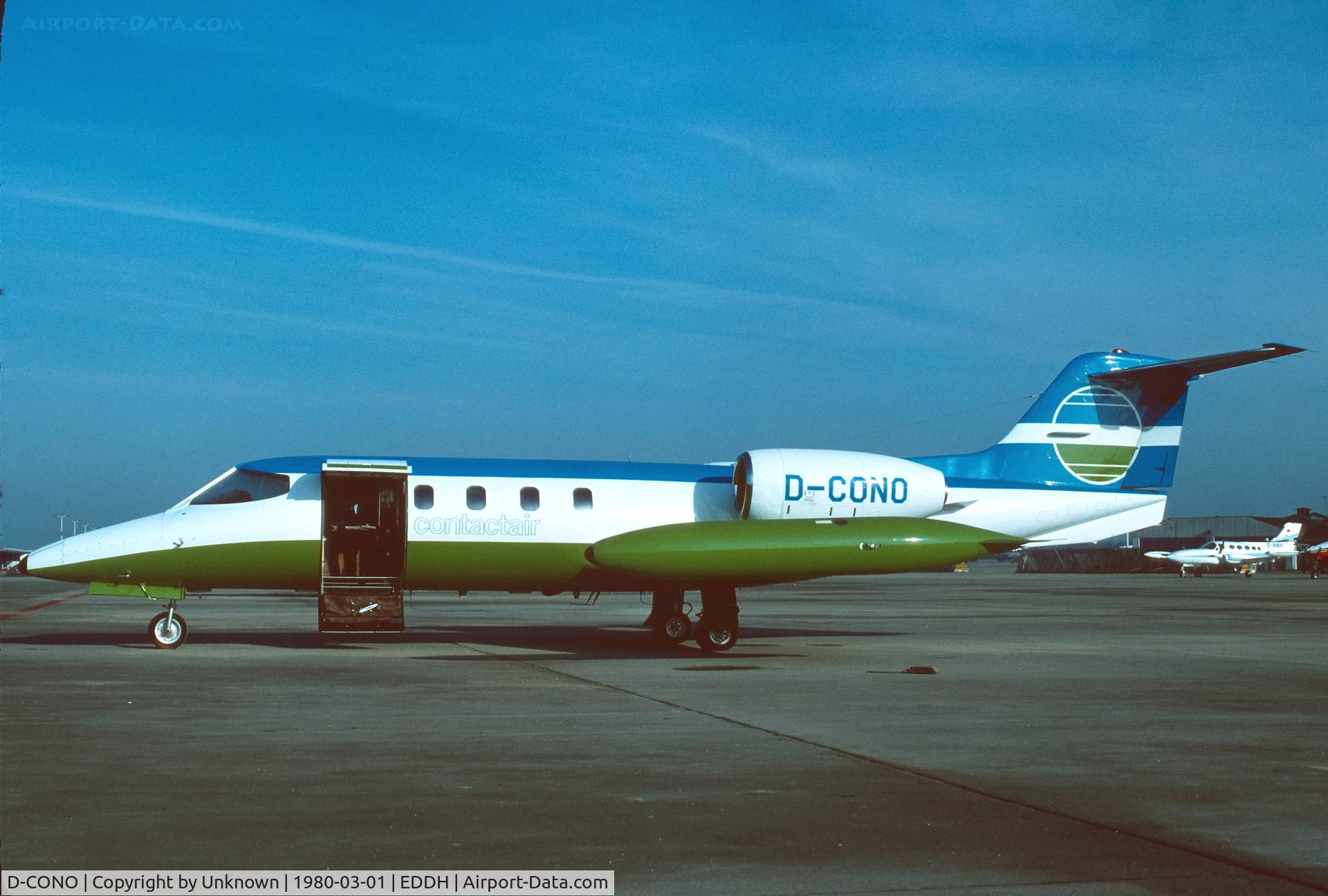 D-CONO, 1976 Gates LearJet 35 C/N 35-055, Hamburg 3.1980