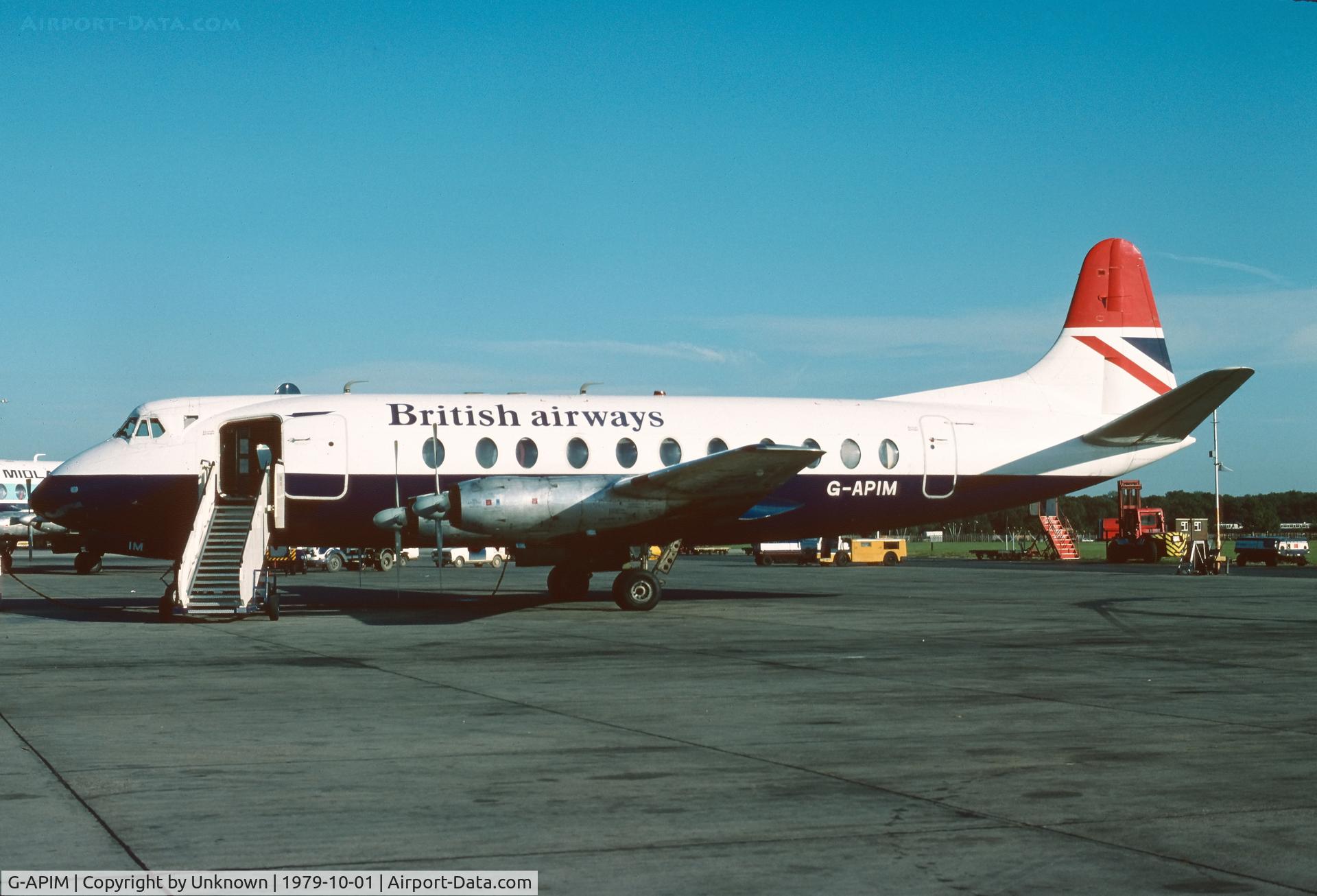 G-APIM, 1958 Vickers Viscount 806 C/N 412, Unknown 10.1979