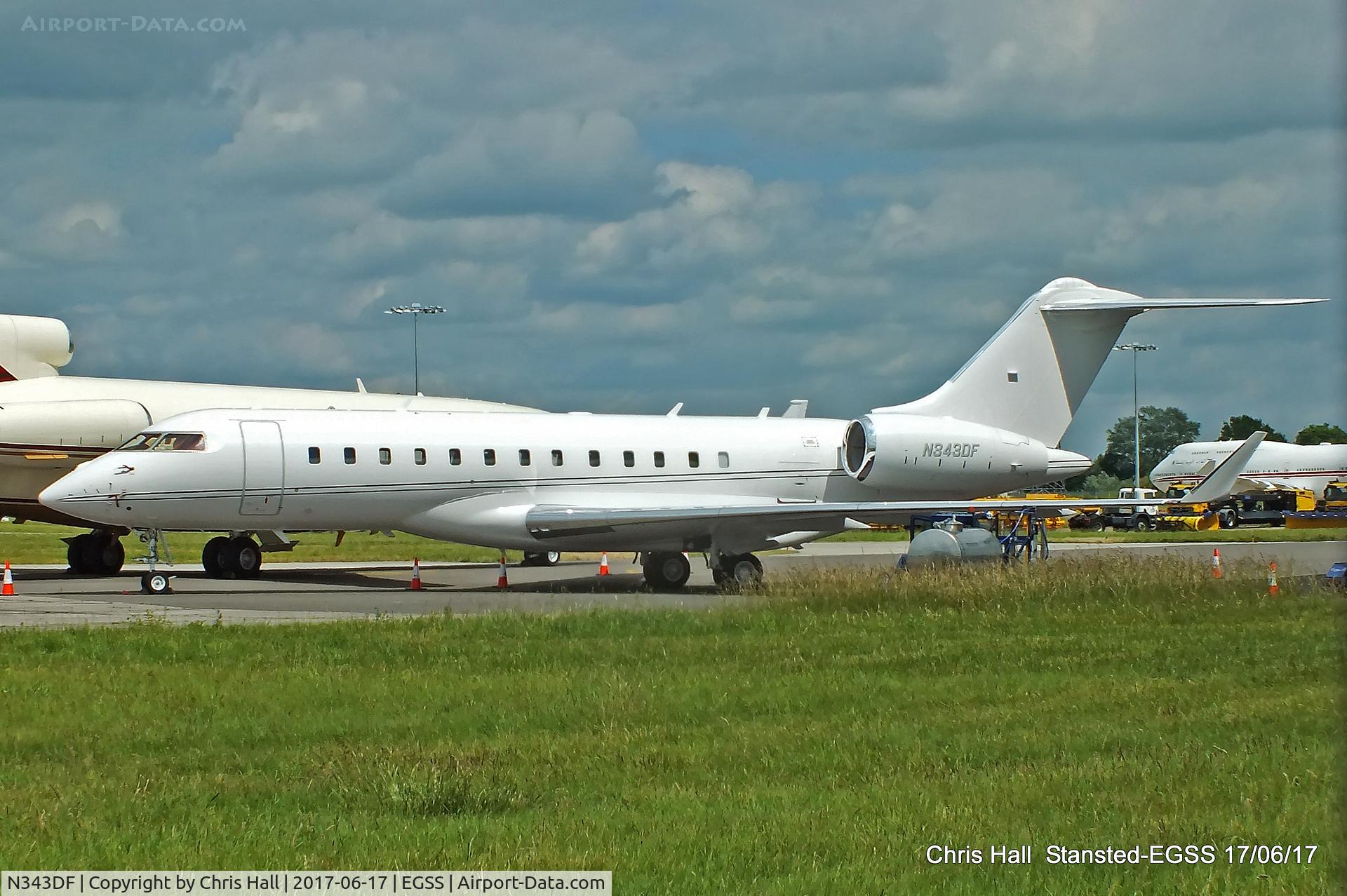 N343DF, 2006 Bombardier BD-700-1A11 Global 5000 C/N 9206, Stansted