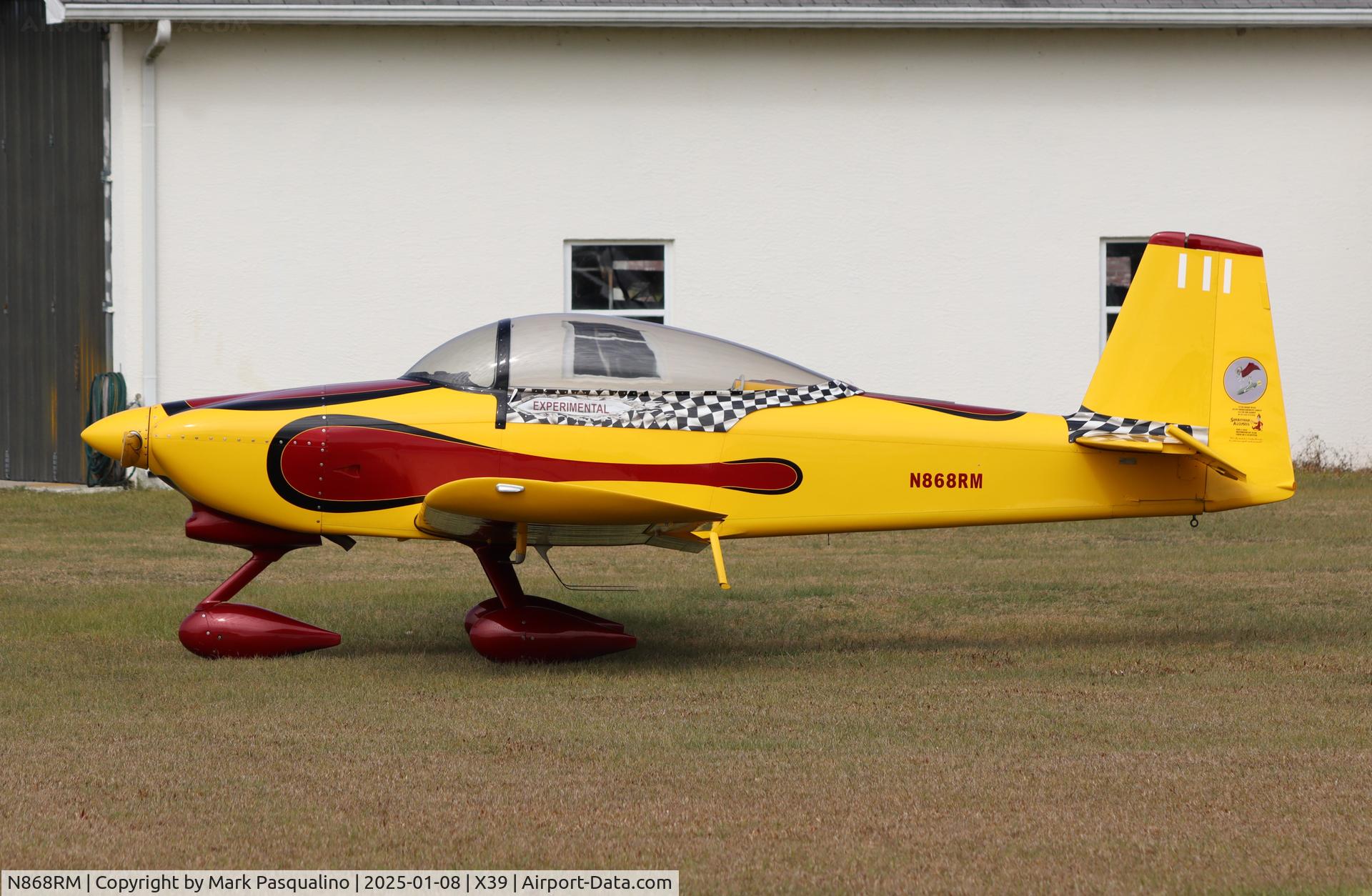 N868RM, 2012 Vans RV-8A C/N 81347, Vans RV-8A