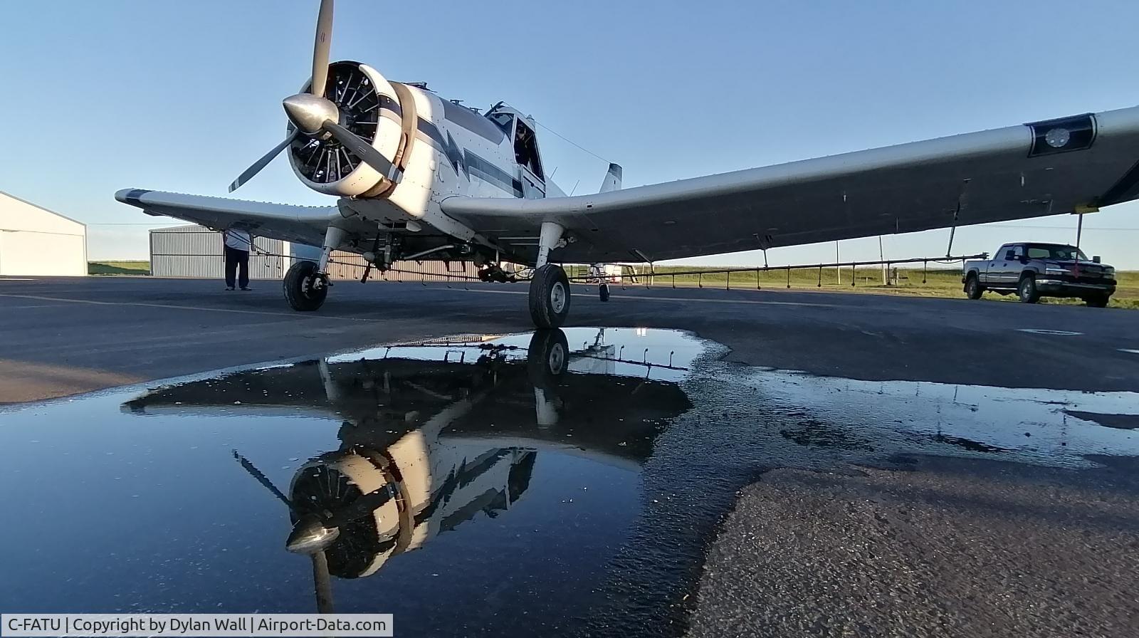C-FATU, 1974 American Aviation AA-1B C/N AA1B-0342, FATU sitting infront of the hangar