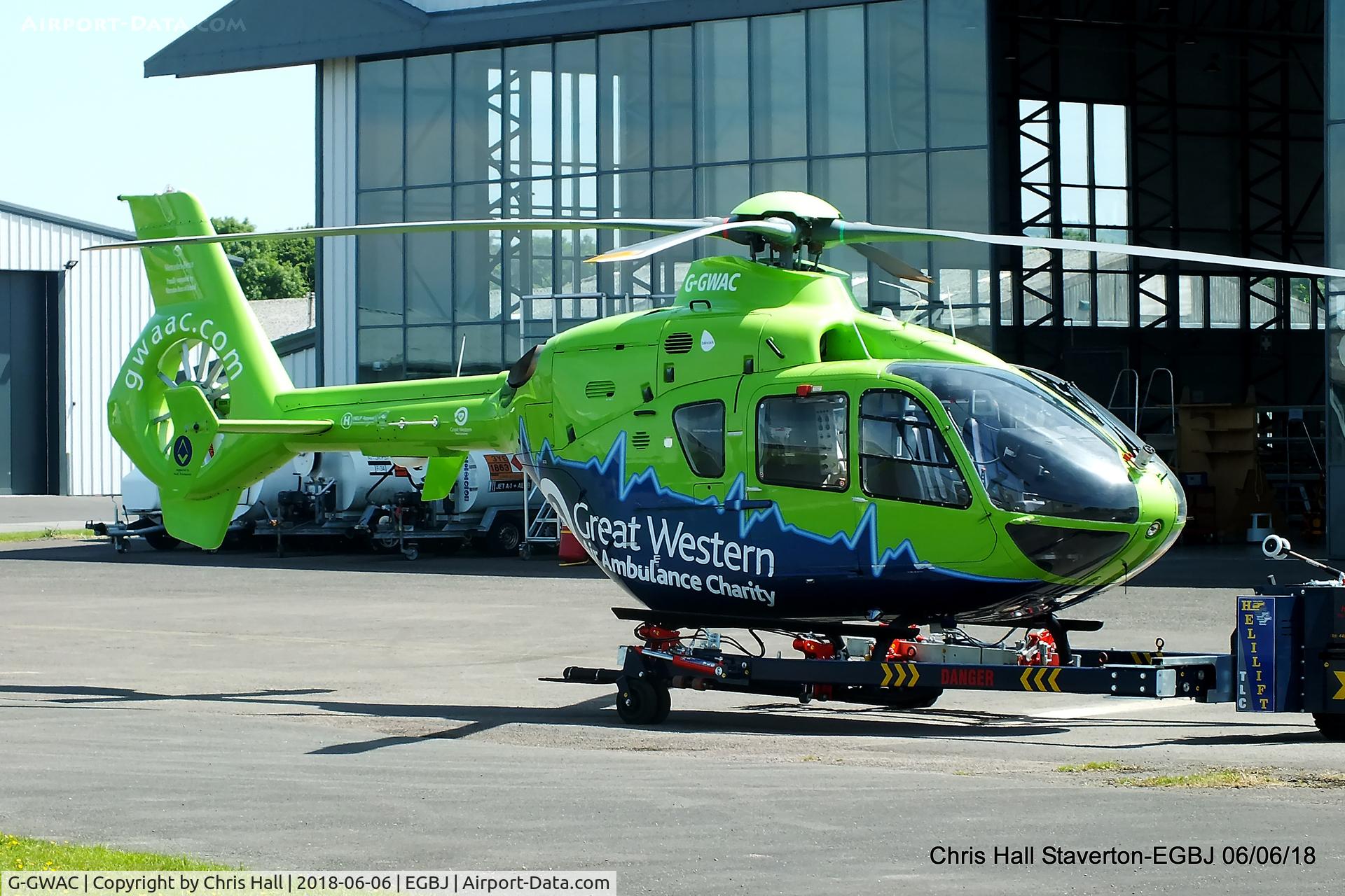 G-GWAC, 2008 Eurocopter EC-135T-2+ C/N 0746, Staverton