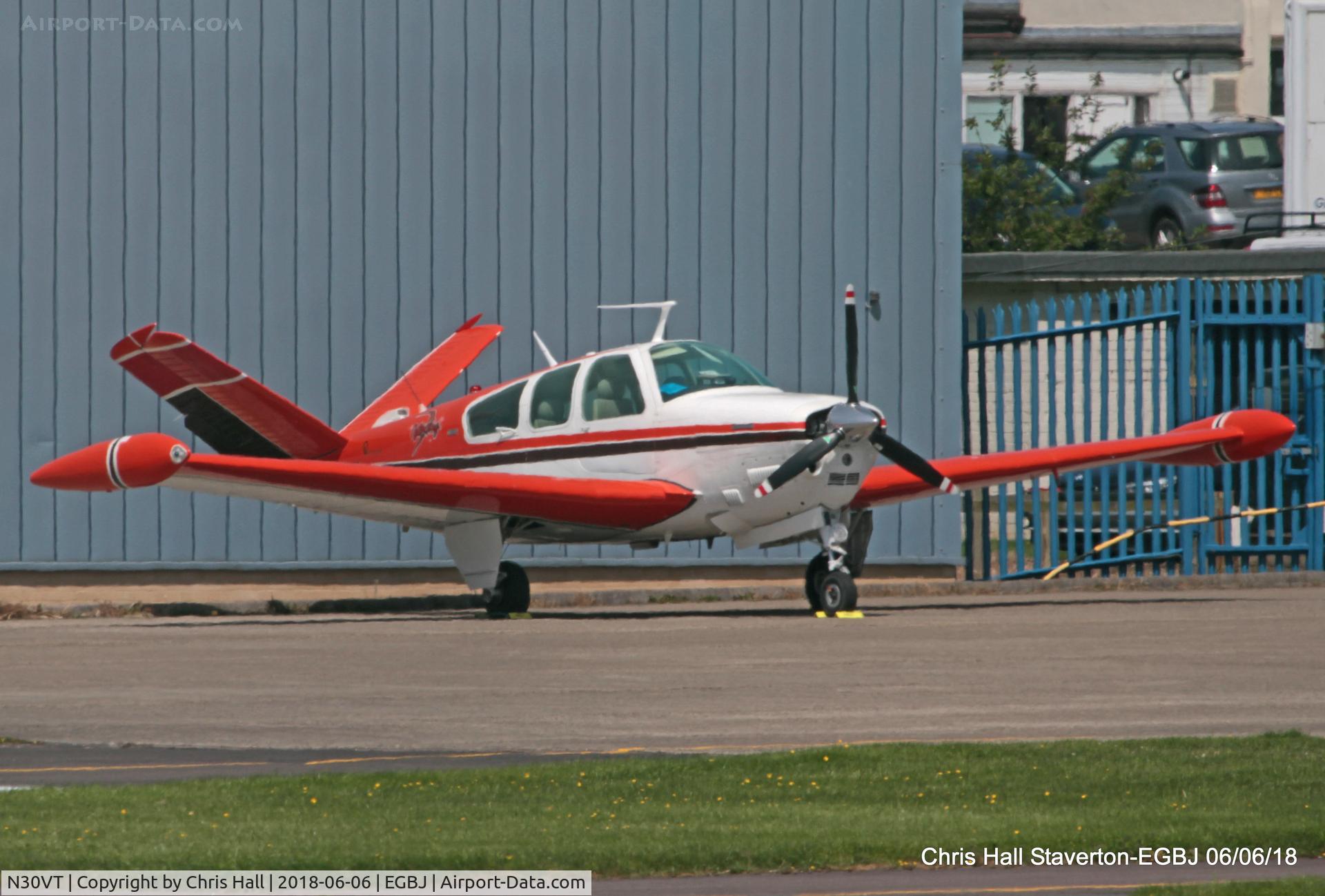 N30VT, 1973 Beech V35B Bonanza Bonanza C/N D-9439, Staverton