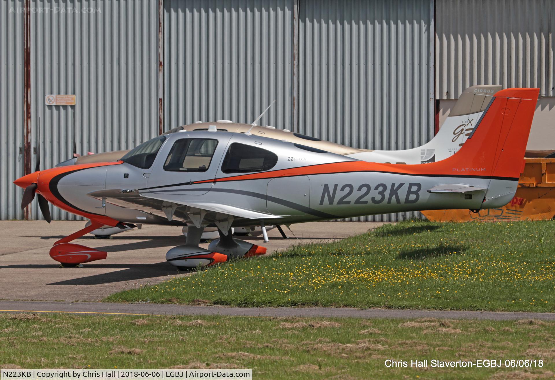 N223KB, 2015 Cirrus SR-22T G5-GTS Platinum C/N 1186, Staverton
